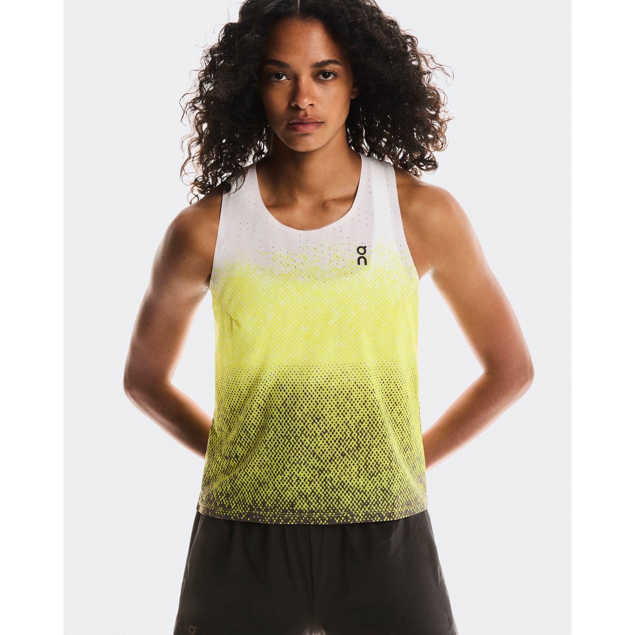 On Race Singlet Lime