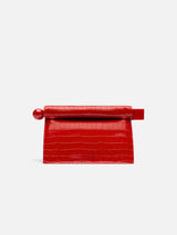 Jacquemus The Rond CarreClutch Take-Out Clutch Red