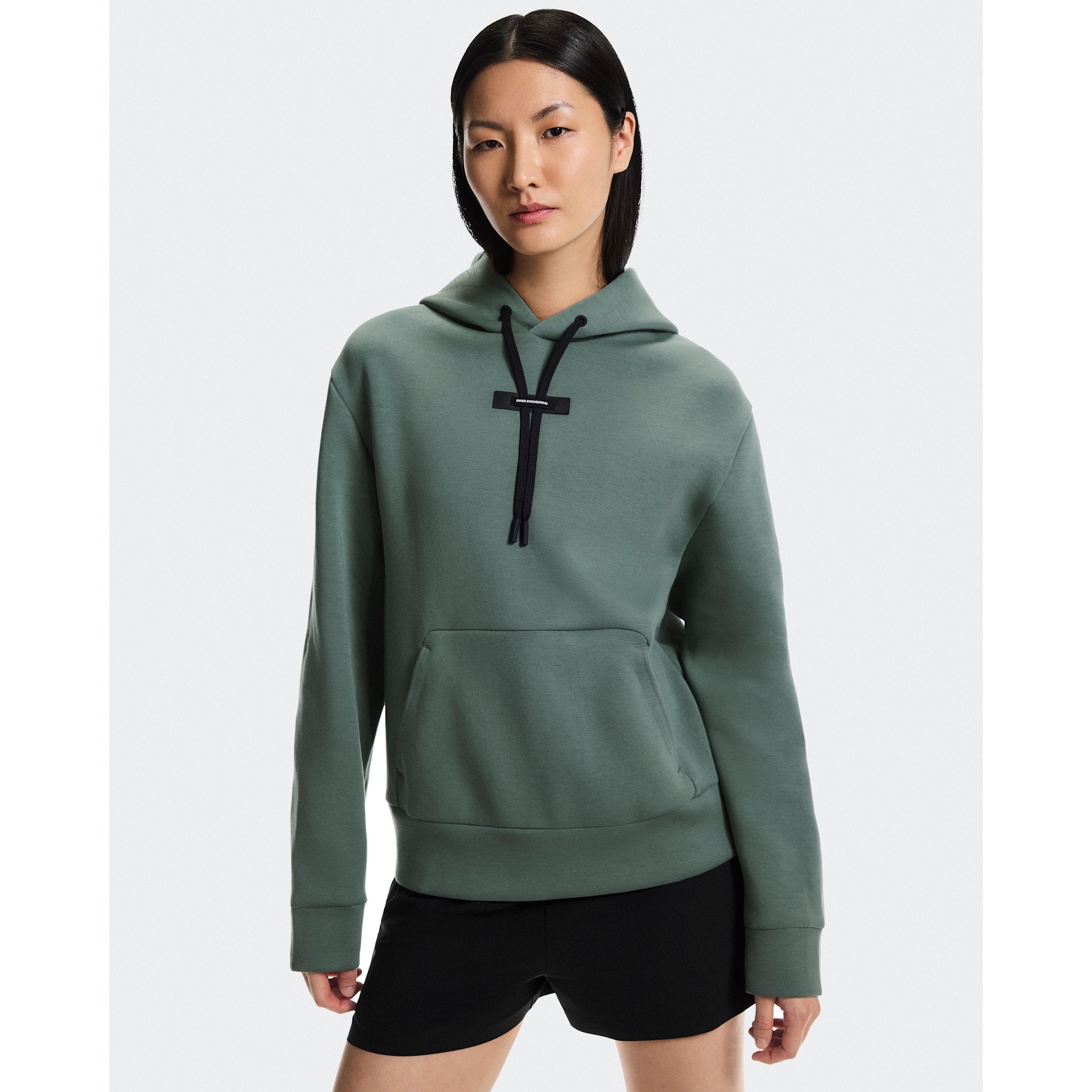 On Focus Tech Hoodie Olive
