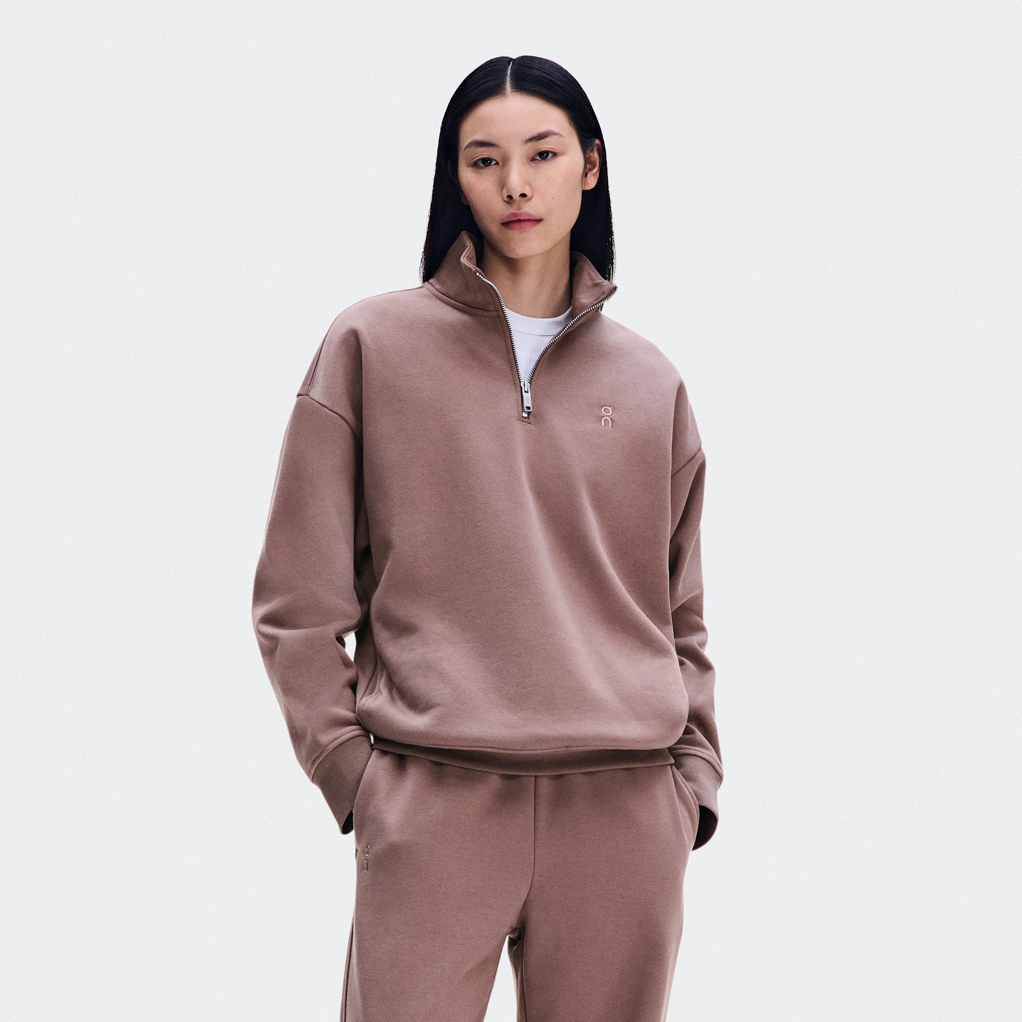 On Club Collective 1/4 Zip Crater