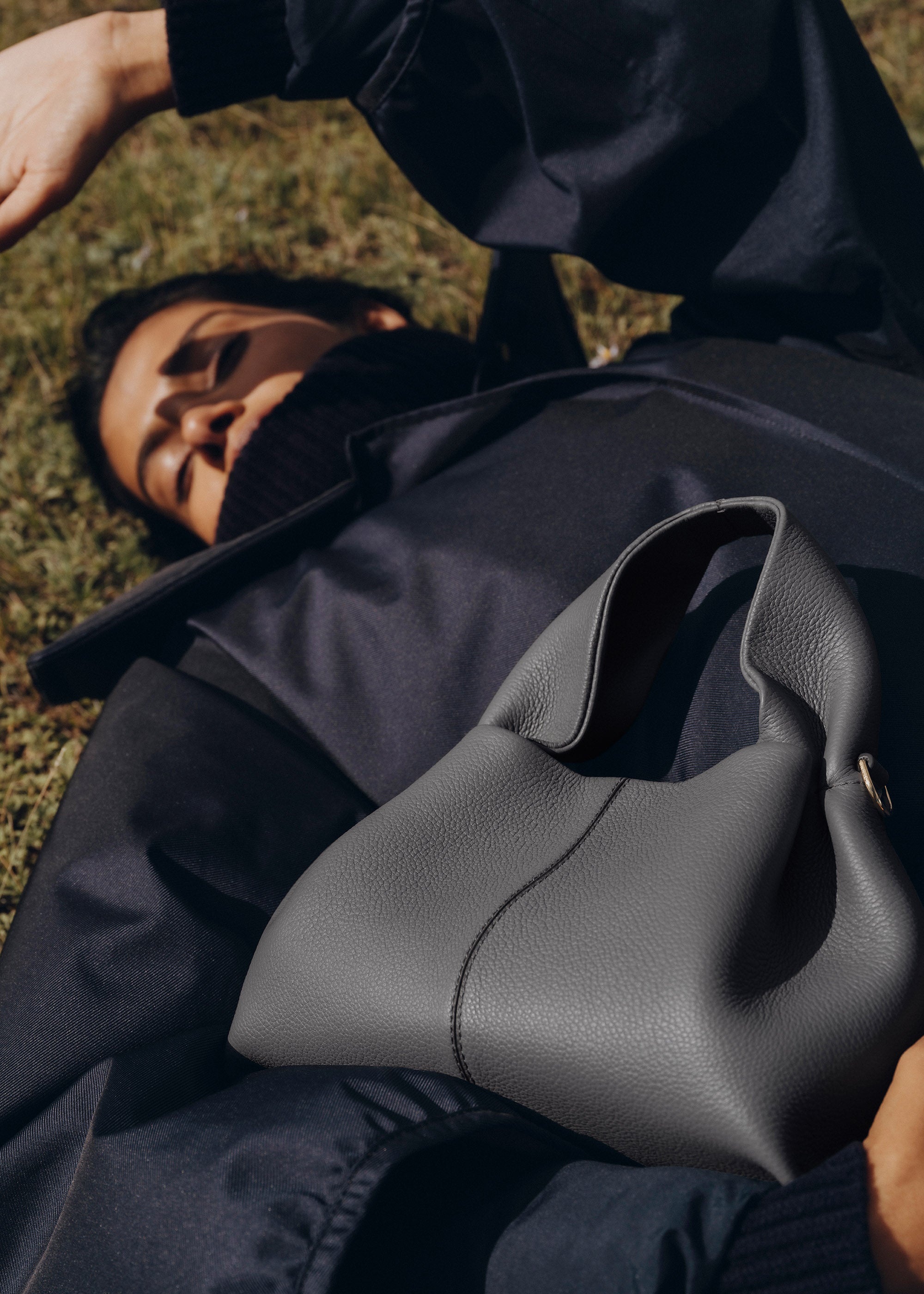 Polene Numero Neuf Mini Textured Stone