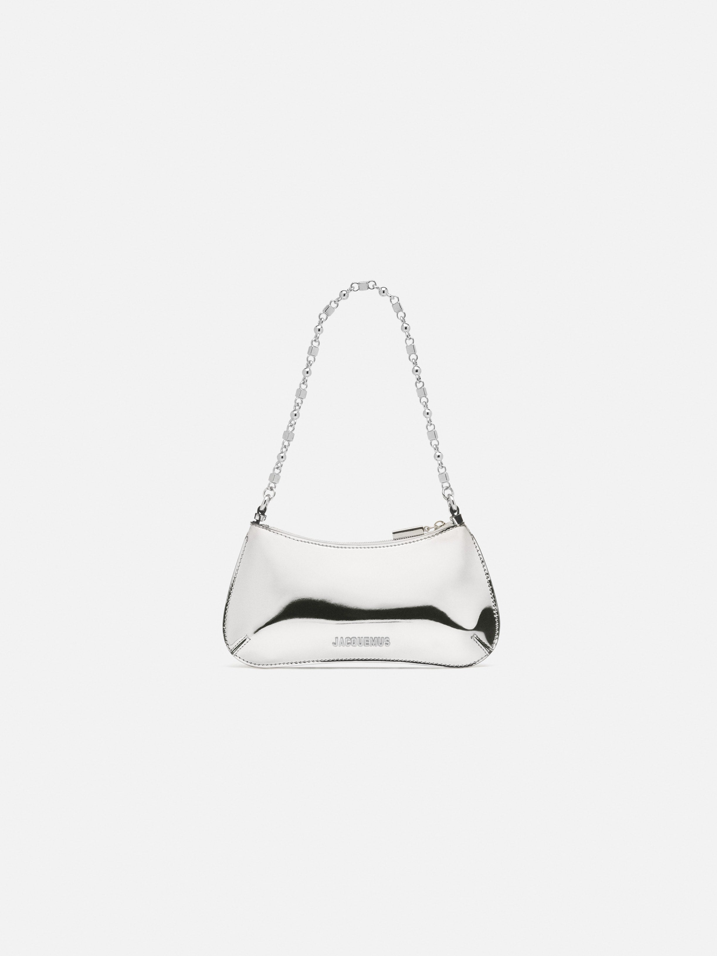 Jacquemus The Small Bisou Chaine Small Shoulder Bag Silver