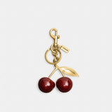 Coach Cherry Bag Charm Brass Red Apple