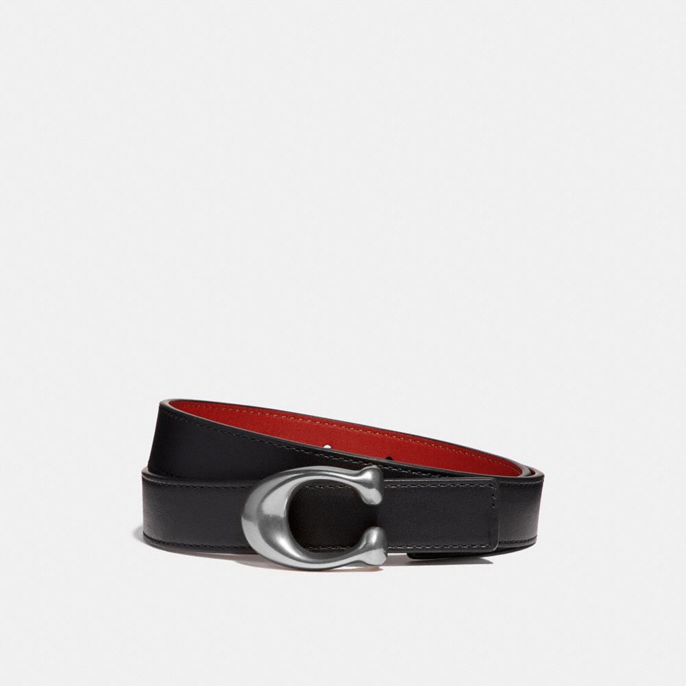 Coach C Hardware Reversible Belt, 25 Mm Nickel Black 1941 Red