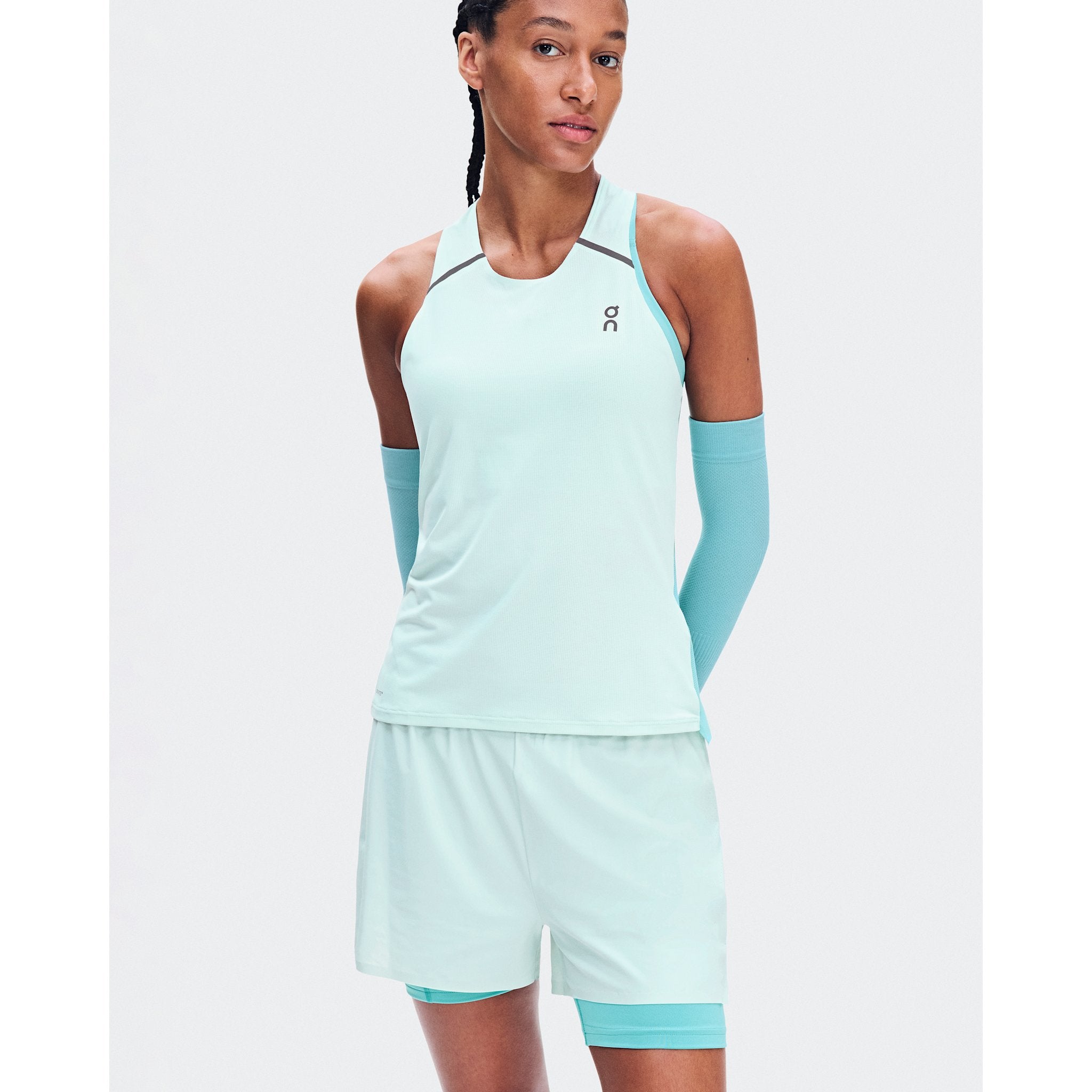 On Performance Tank Flurry | Aquamarine
