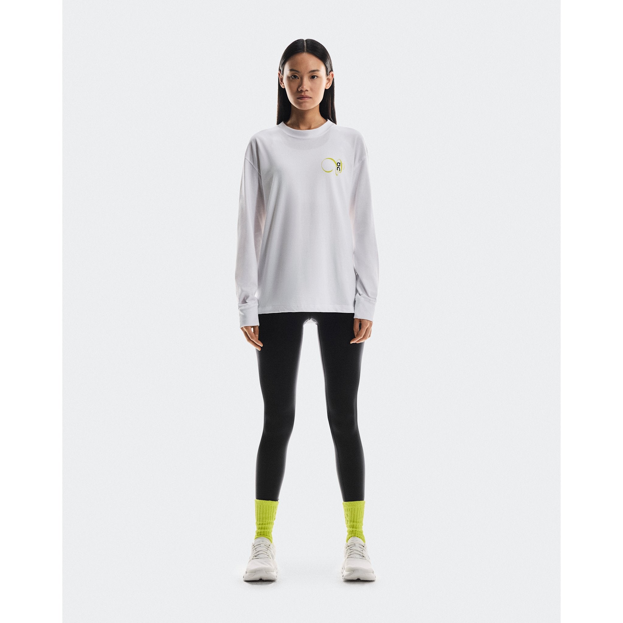 On Club Long-T Graphic White