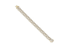 BAGUETTE PRONG CUBAN LINK BRACELET