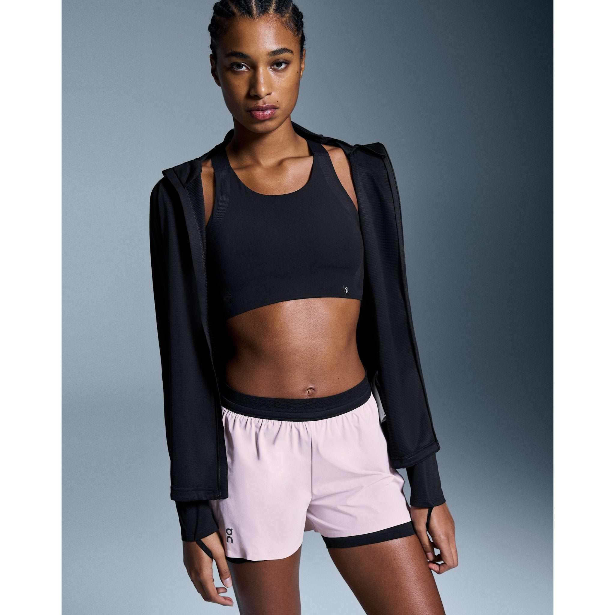 On 3" Performance 2/1 Shorts Mauve | Black
