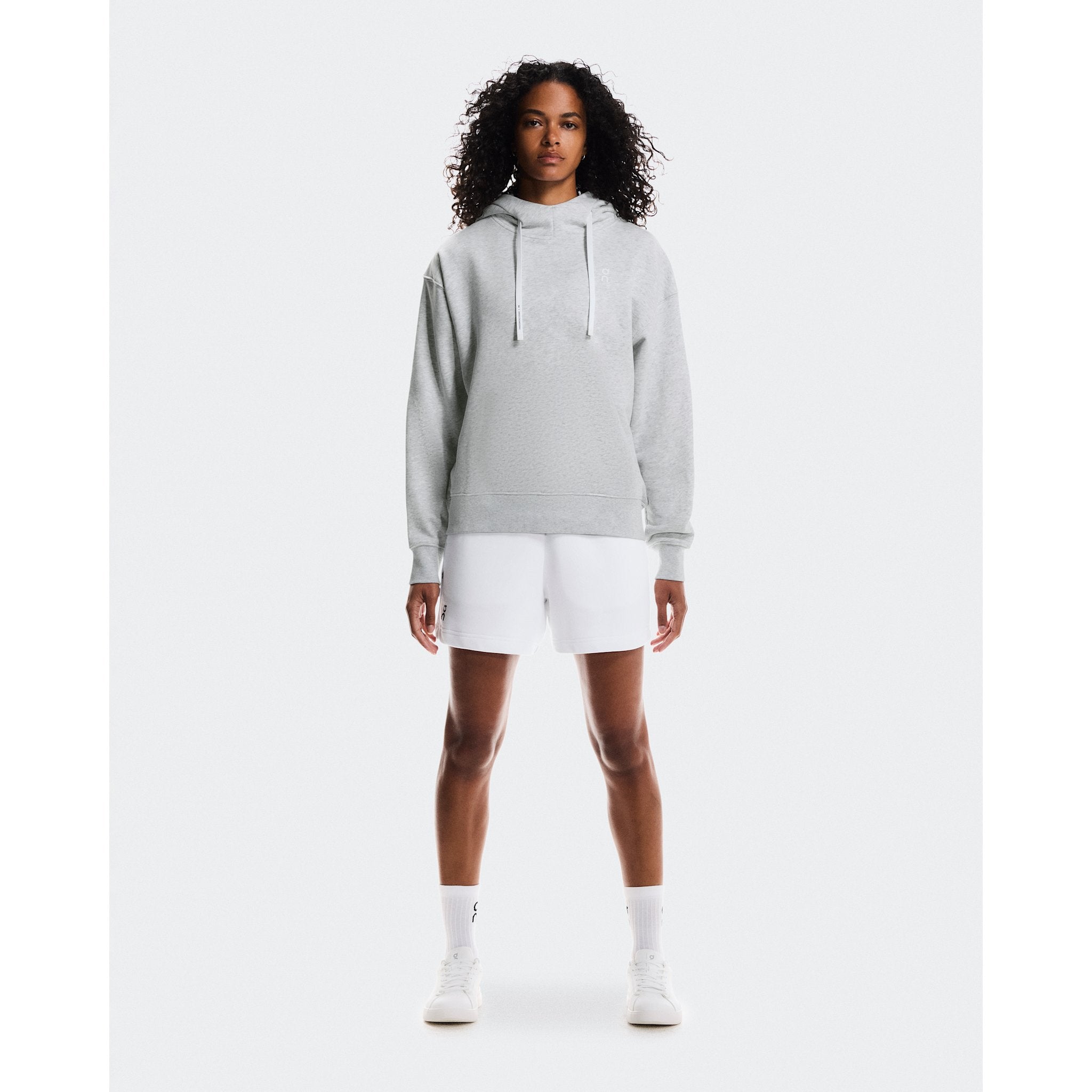 On Club Hoodie Smash Grey Heather