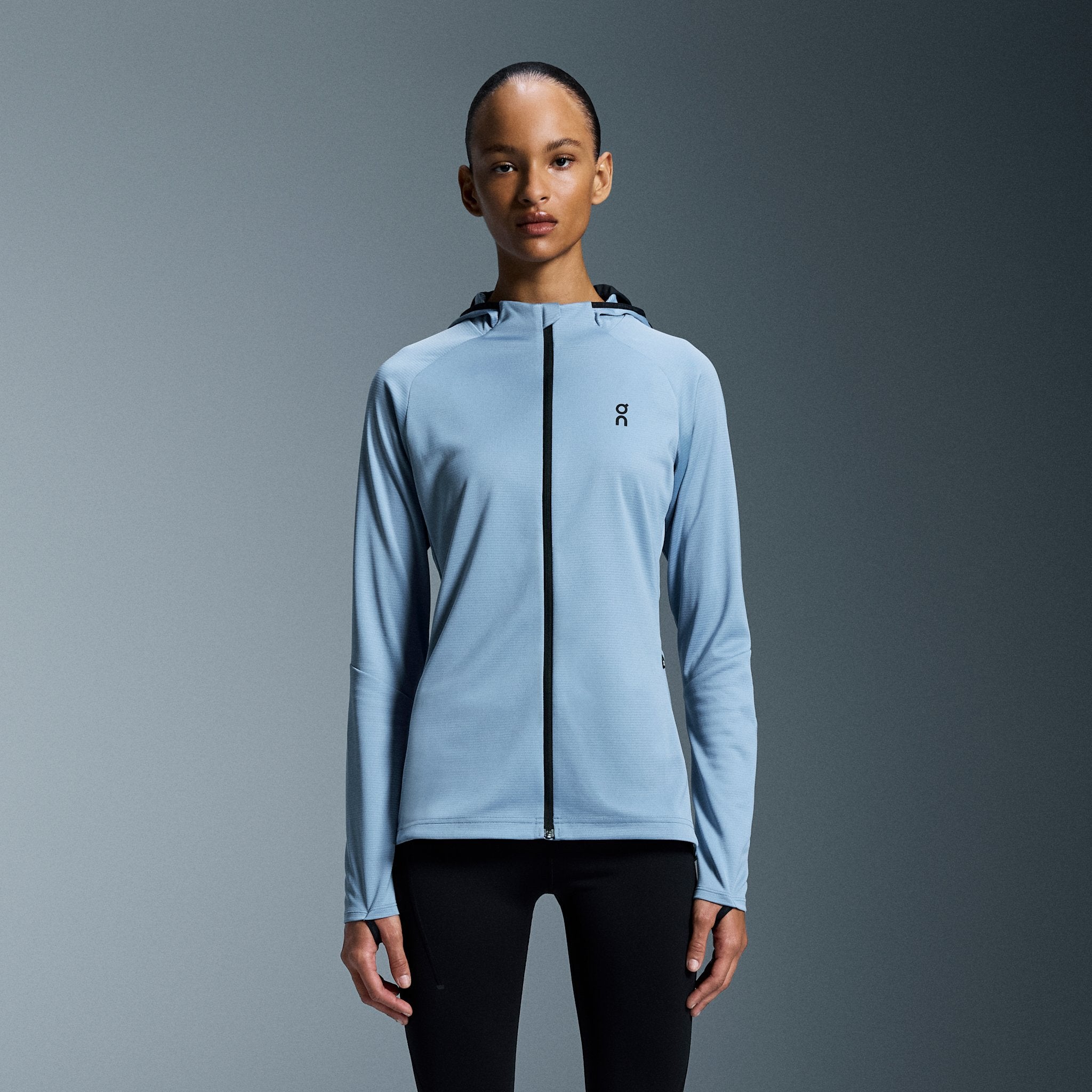 On Climate Zip Hoodie Chambray