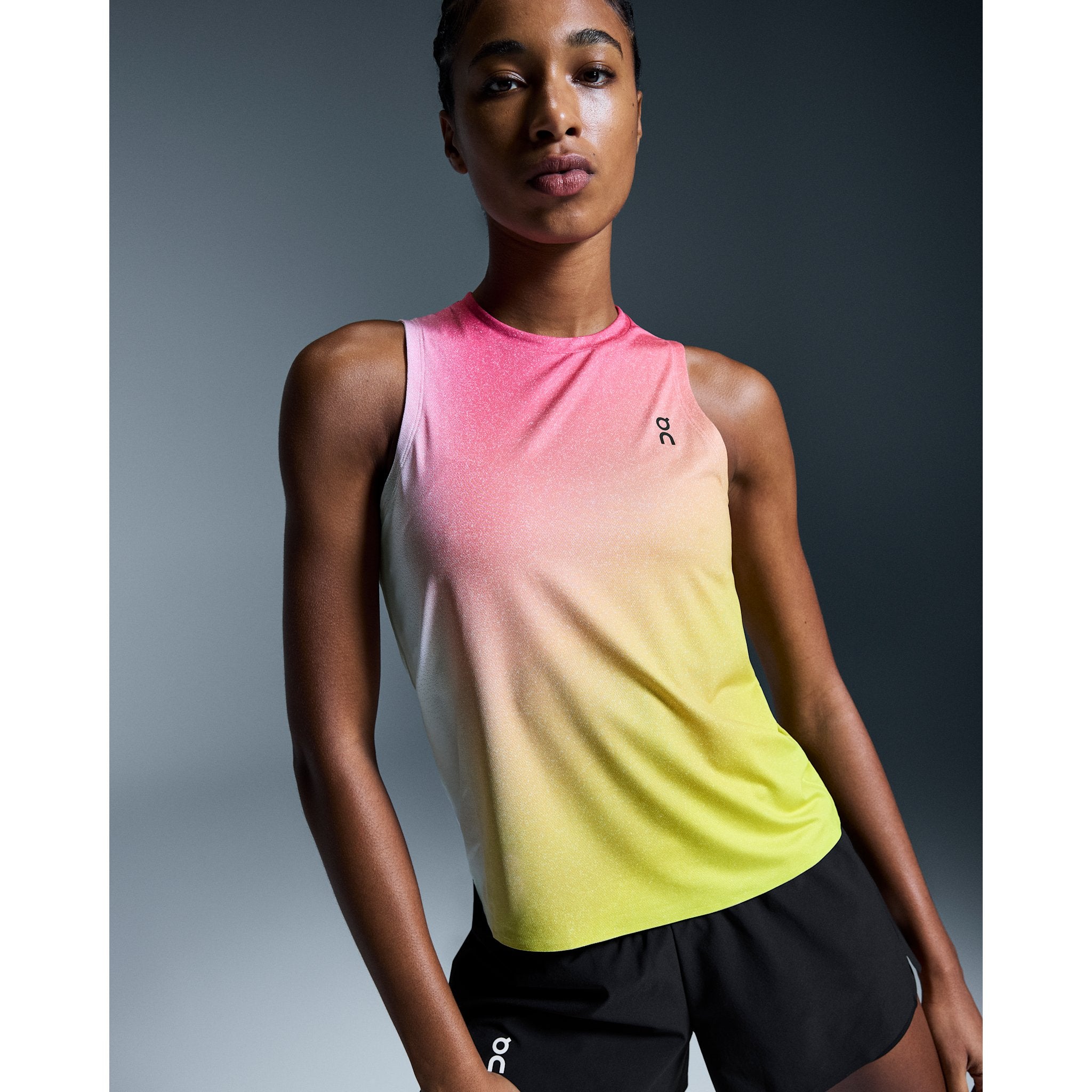 On Court Tank White | Lime