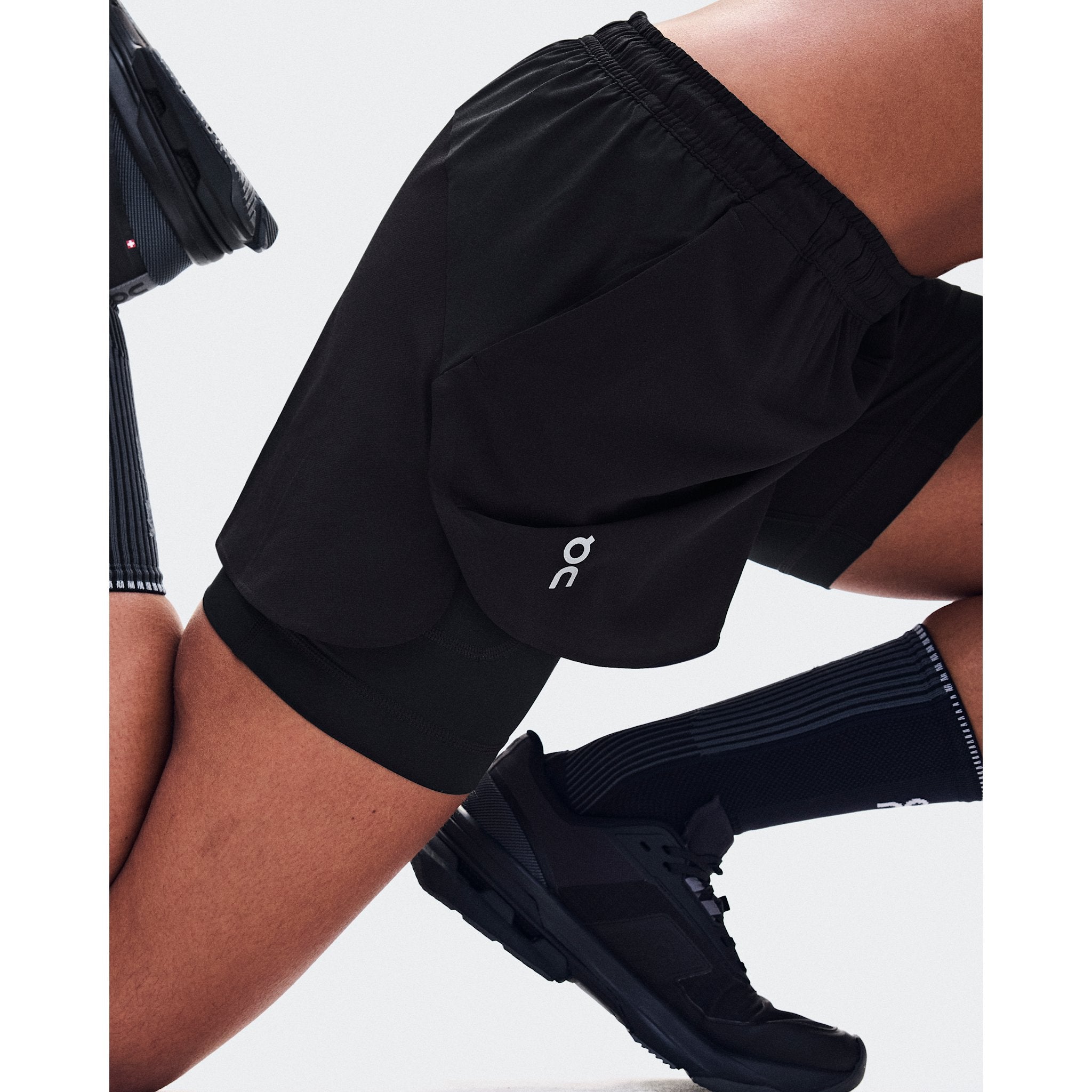 On Train 2-in-1 Shorts Black