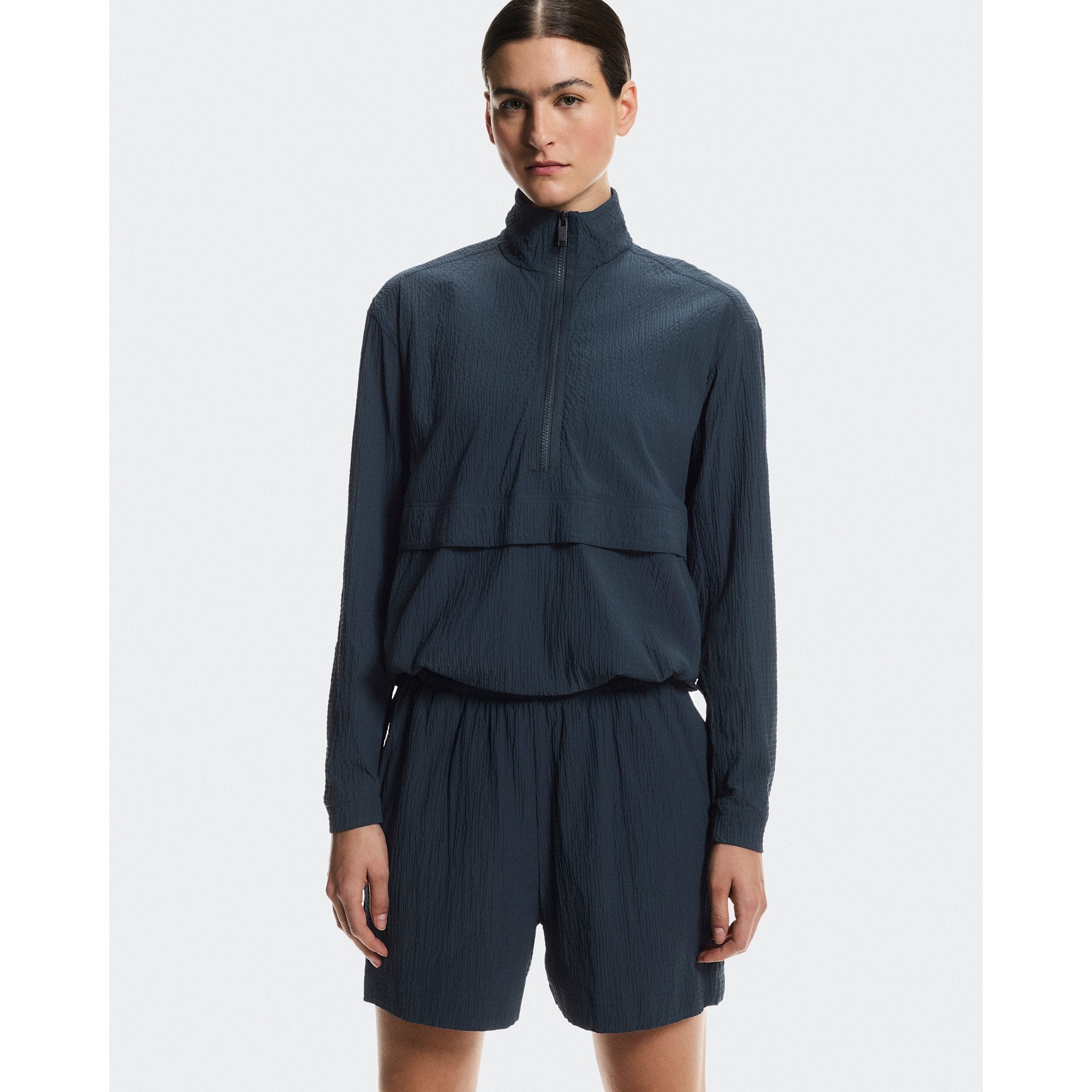 On Courtside 1/2 Zip Eaze Midnight