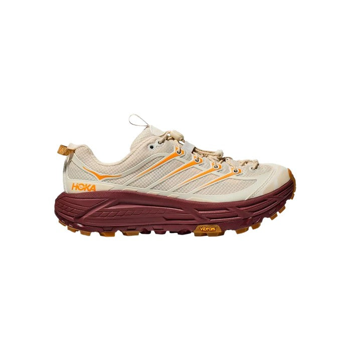 Hoka Mafate Three2 'Vanilla Varsity Burgundy'