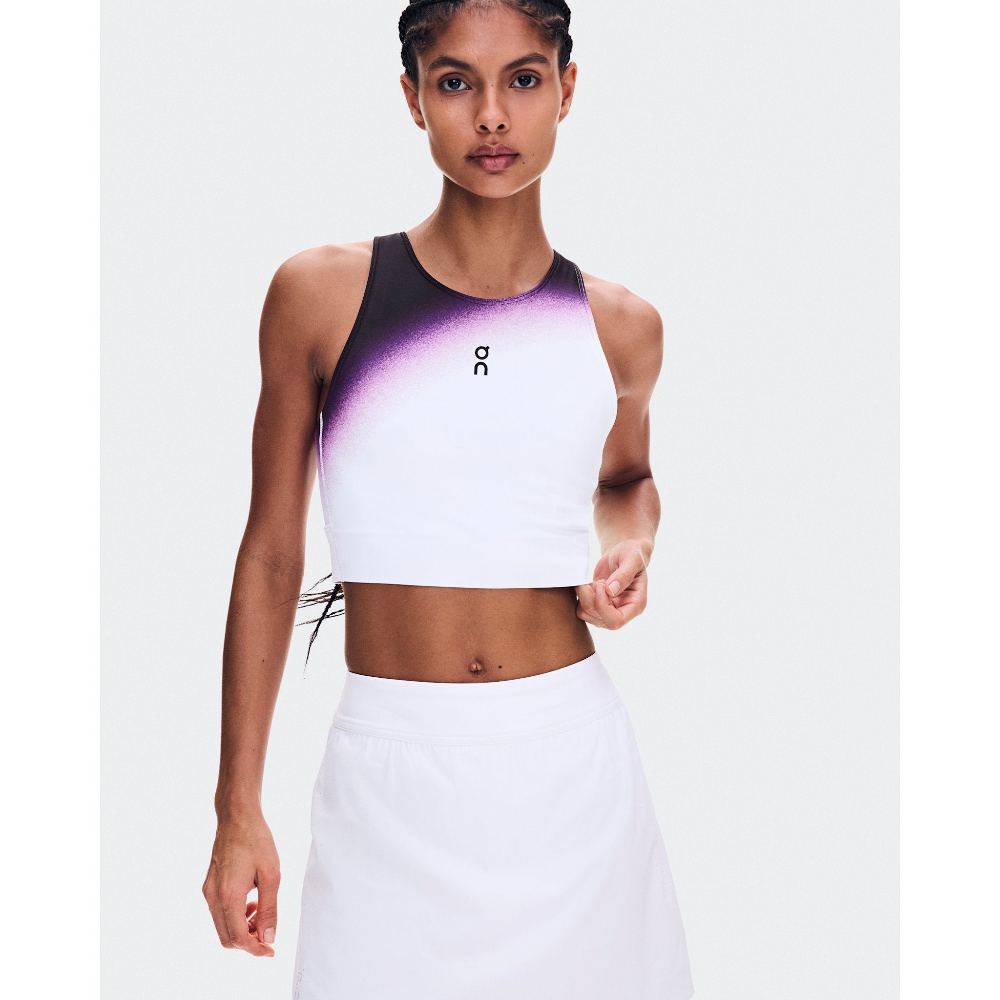 On Court Crop Top Swing White | Cassis