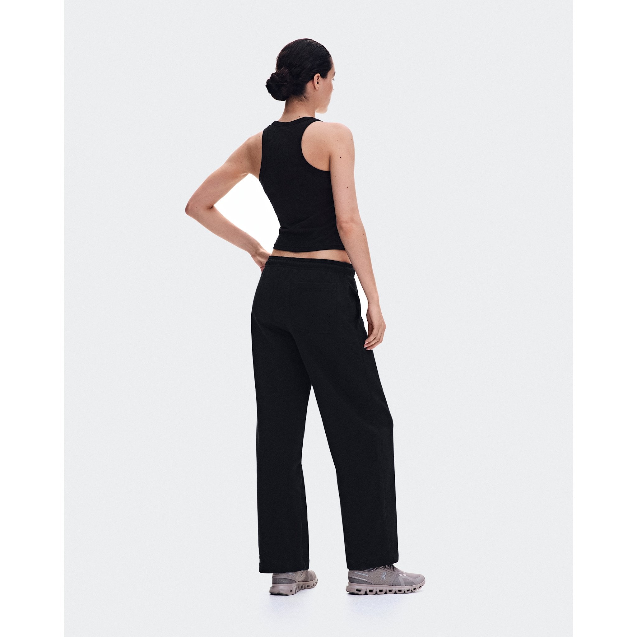 On All-Day Ribbed Tank Black