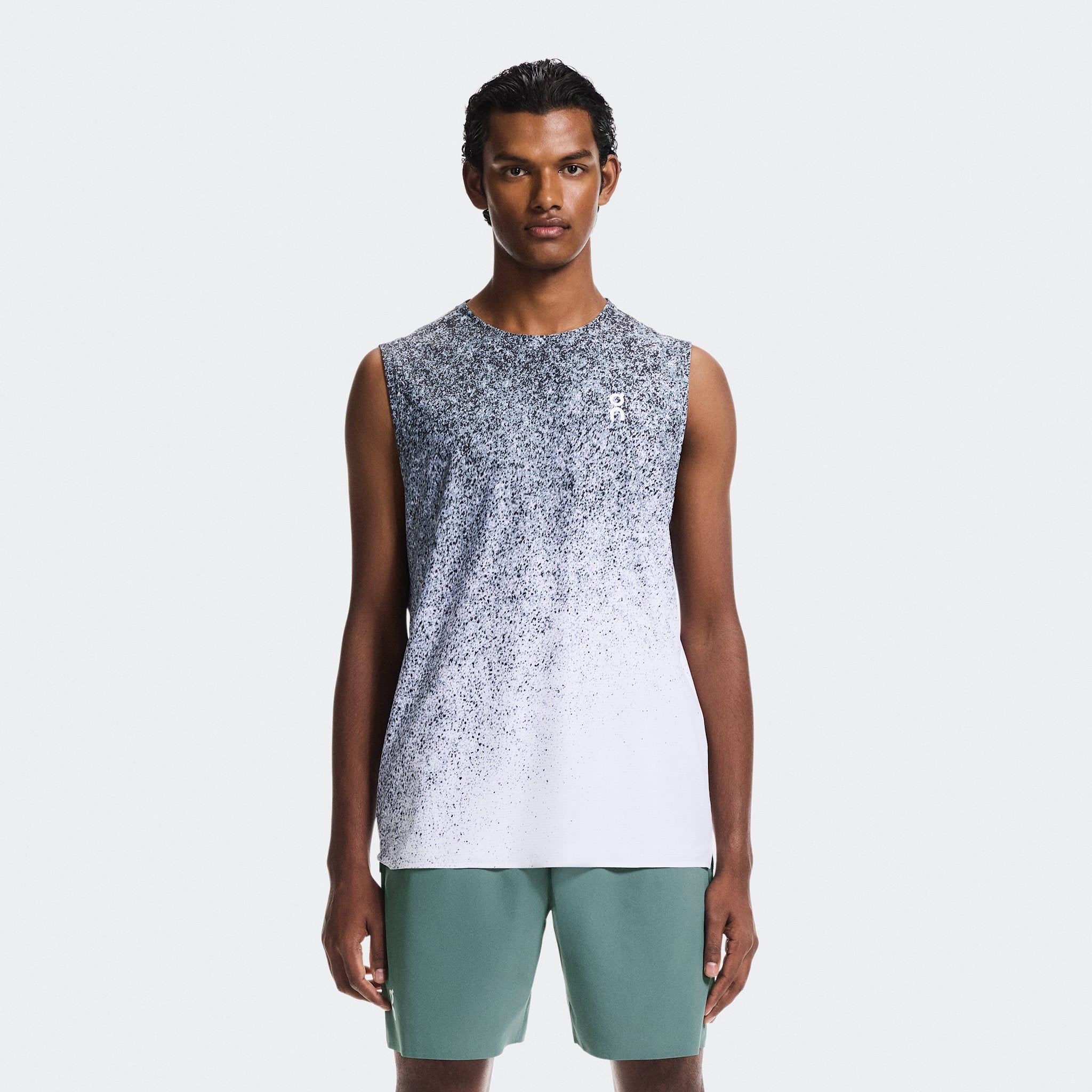 On Court Tank Fade Thistle | White