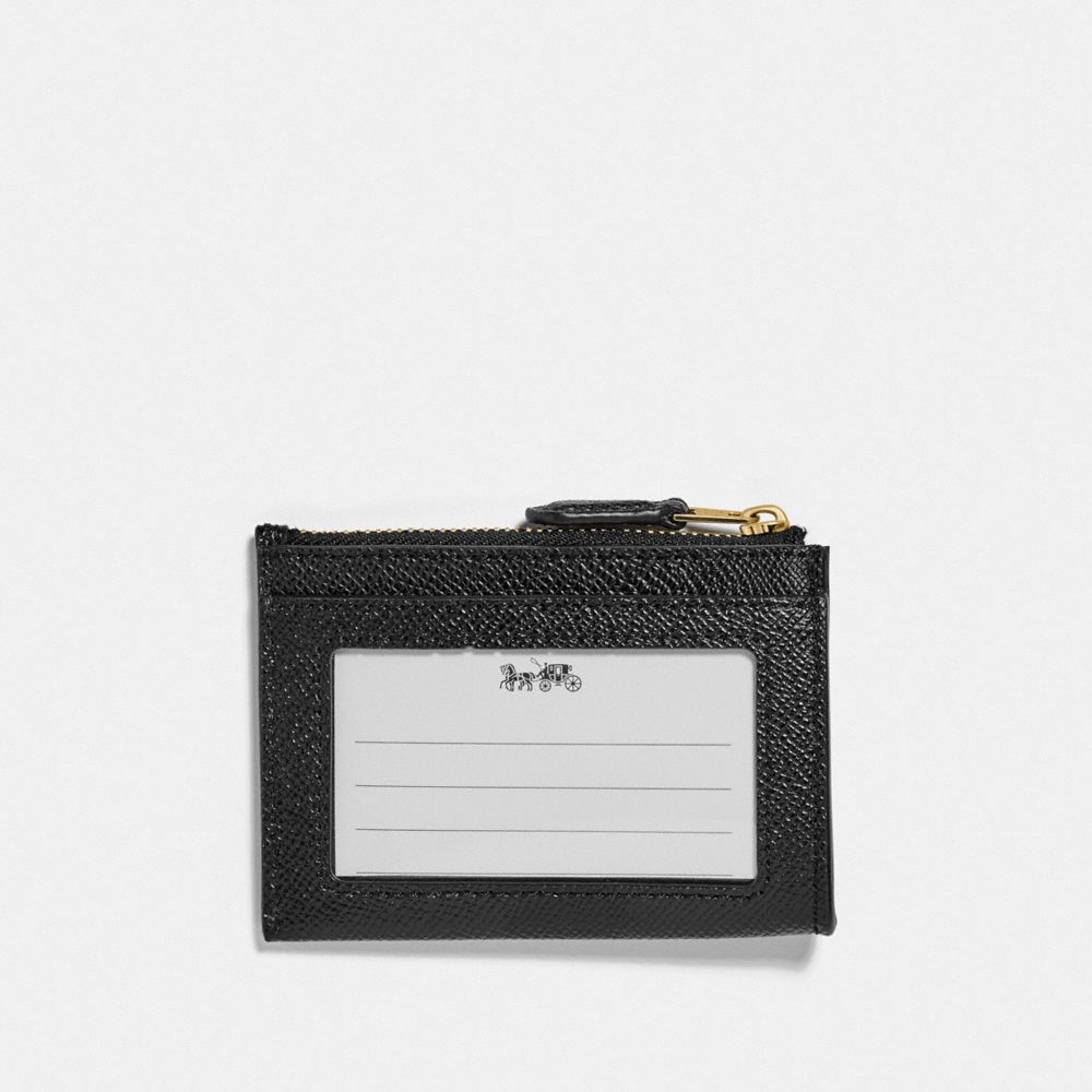 Coach Mini Skinny Id Case Gold Black