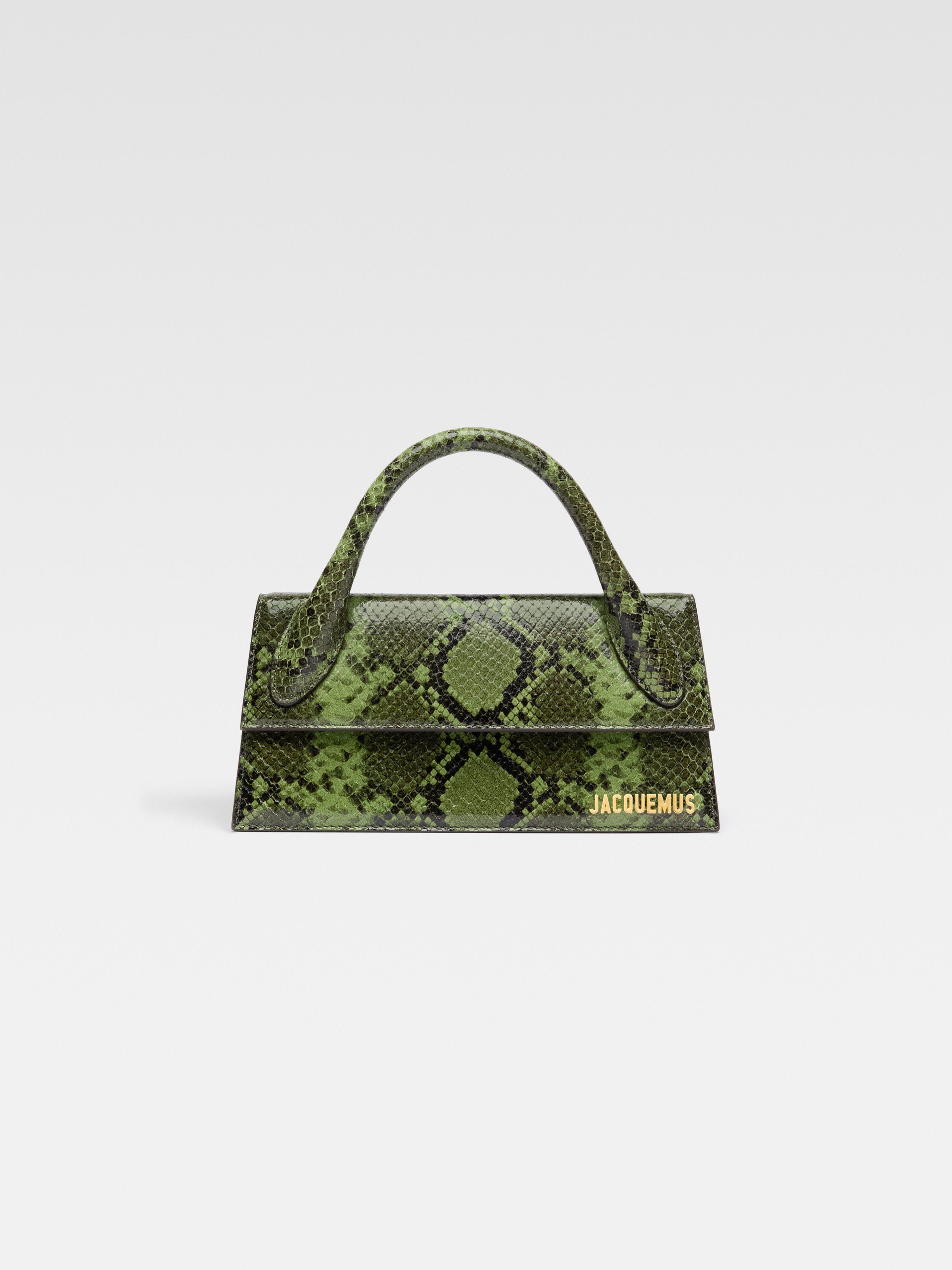 Jacquemus The Long Chiquito Long Signature Handbag Green