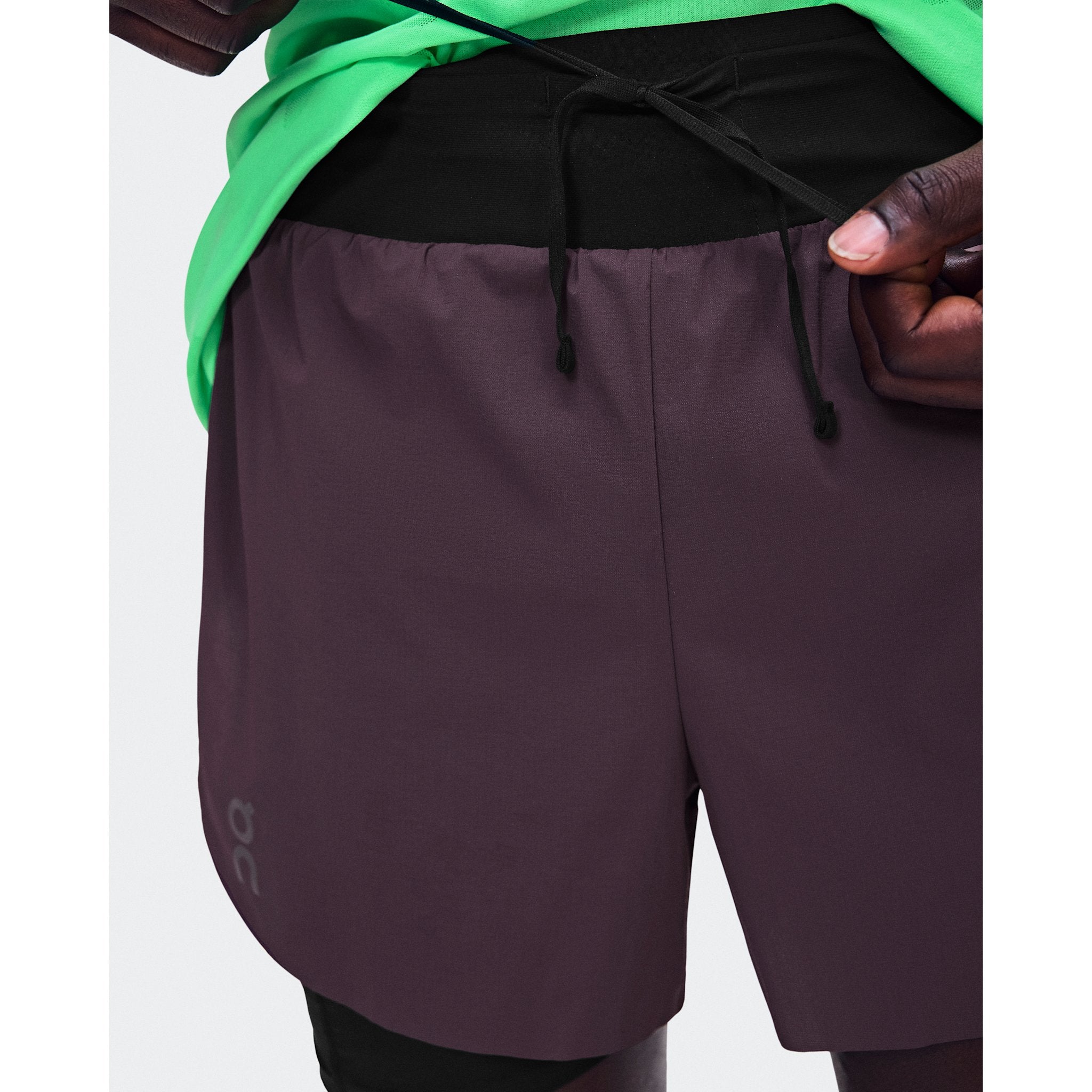 On Zero 2-in-1 Shorts Urchin | Black