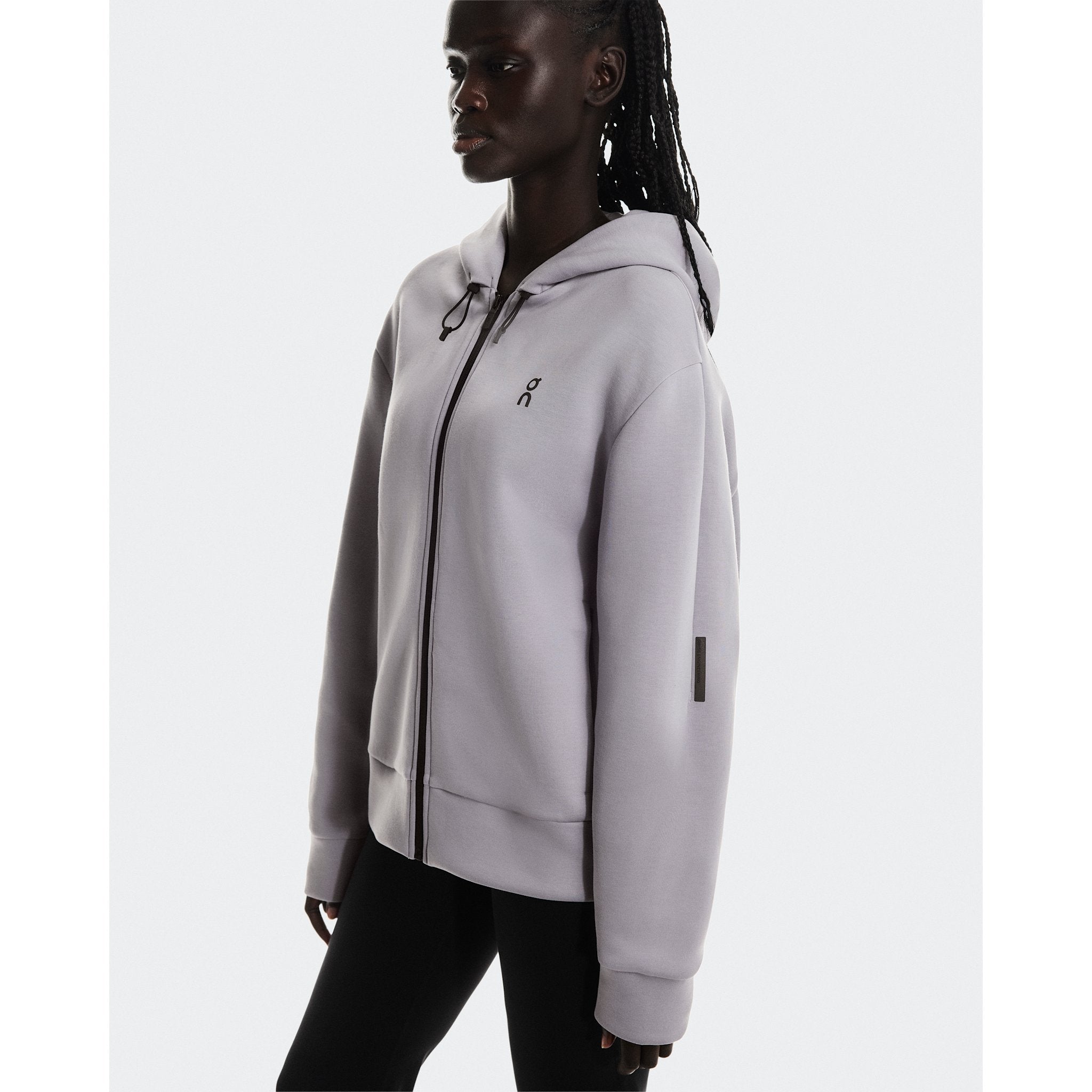 On Focus Tech Zip Hoodie Lilac