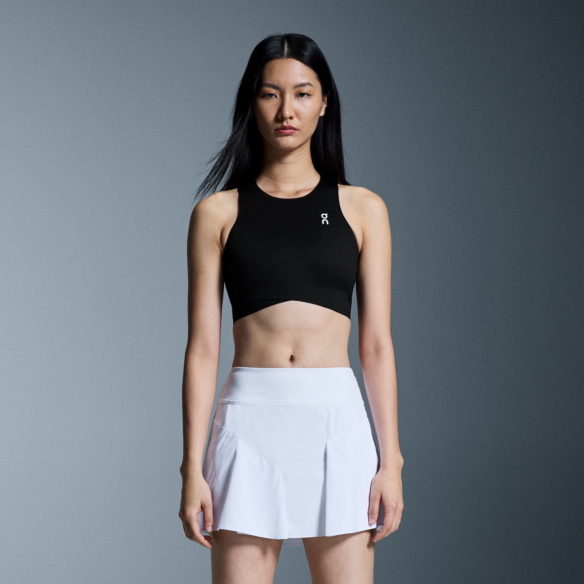 On Court Crop Top Black