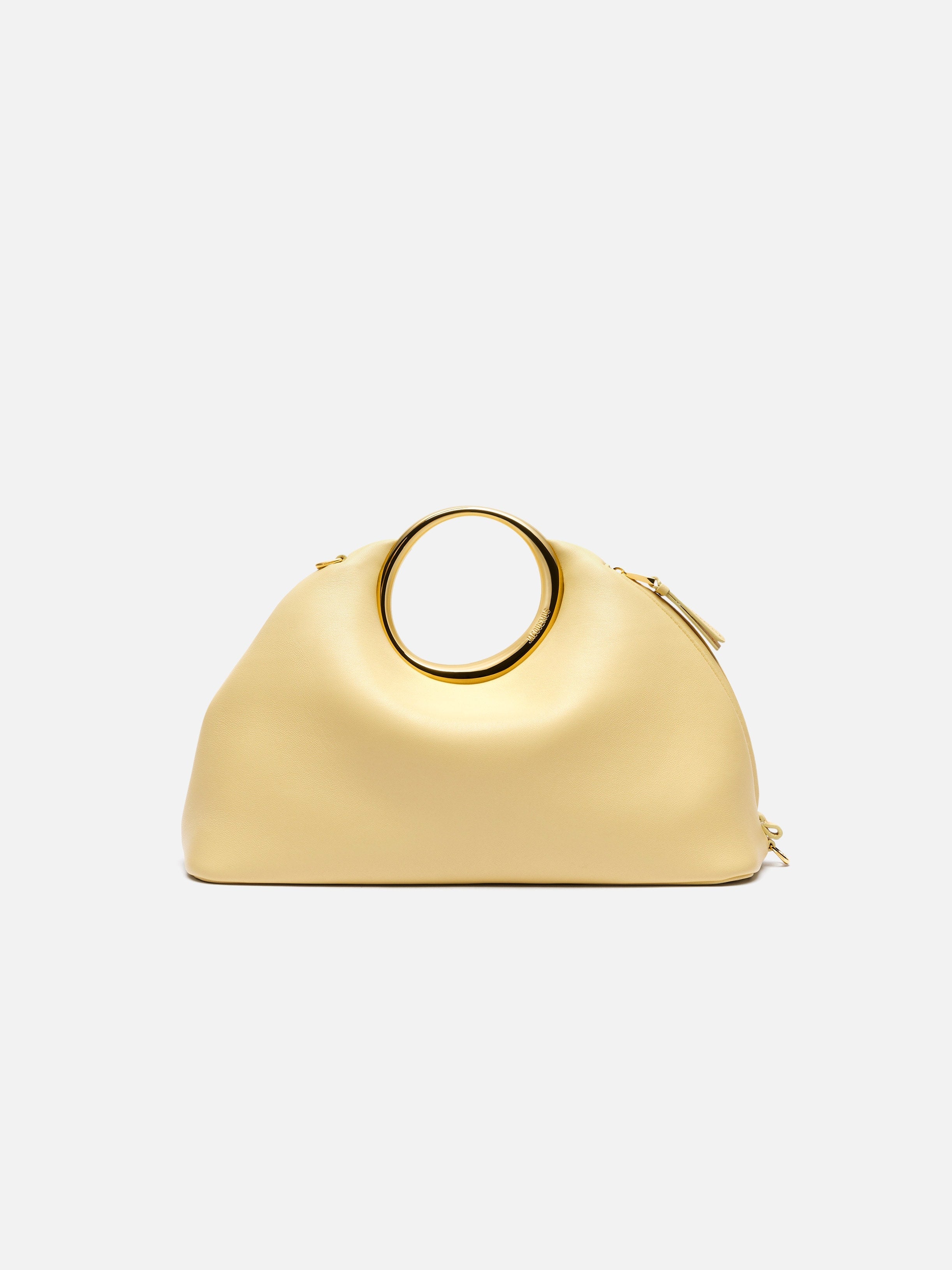 Jacquemus The Calino Nappa Leather Handbag Pale Yellow