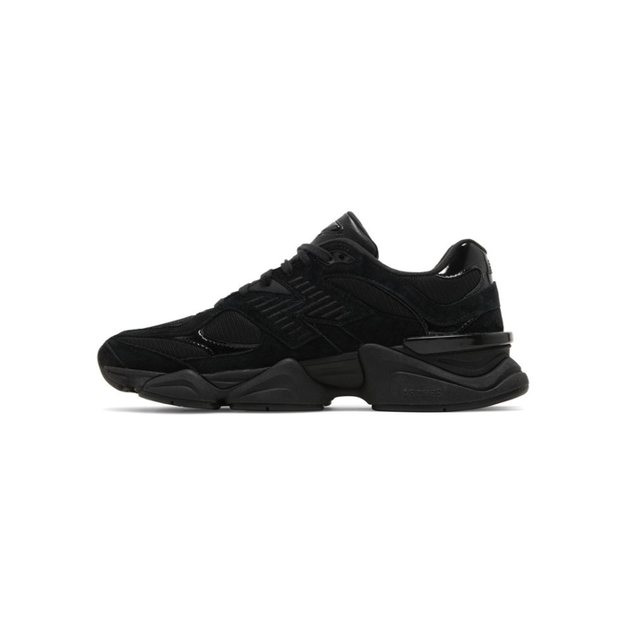New Balance 9060 'Triple Black Suede Patent'