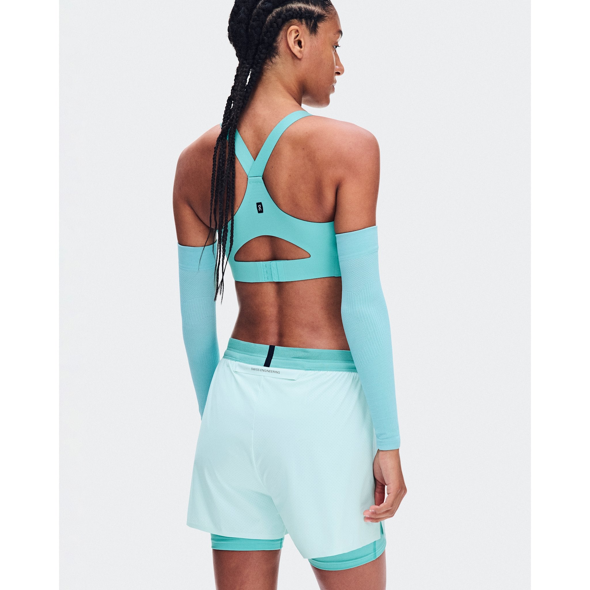 On Endurance Bra Zip Aquamarine
