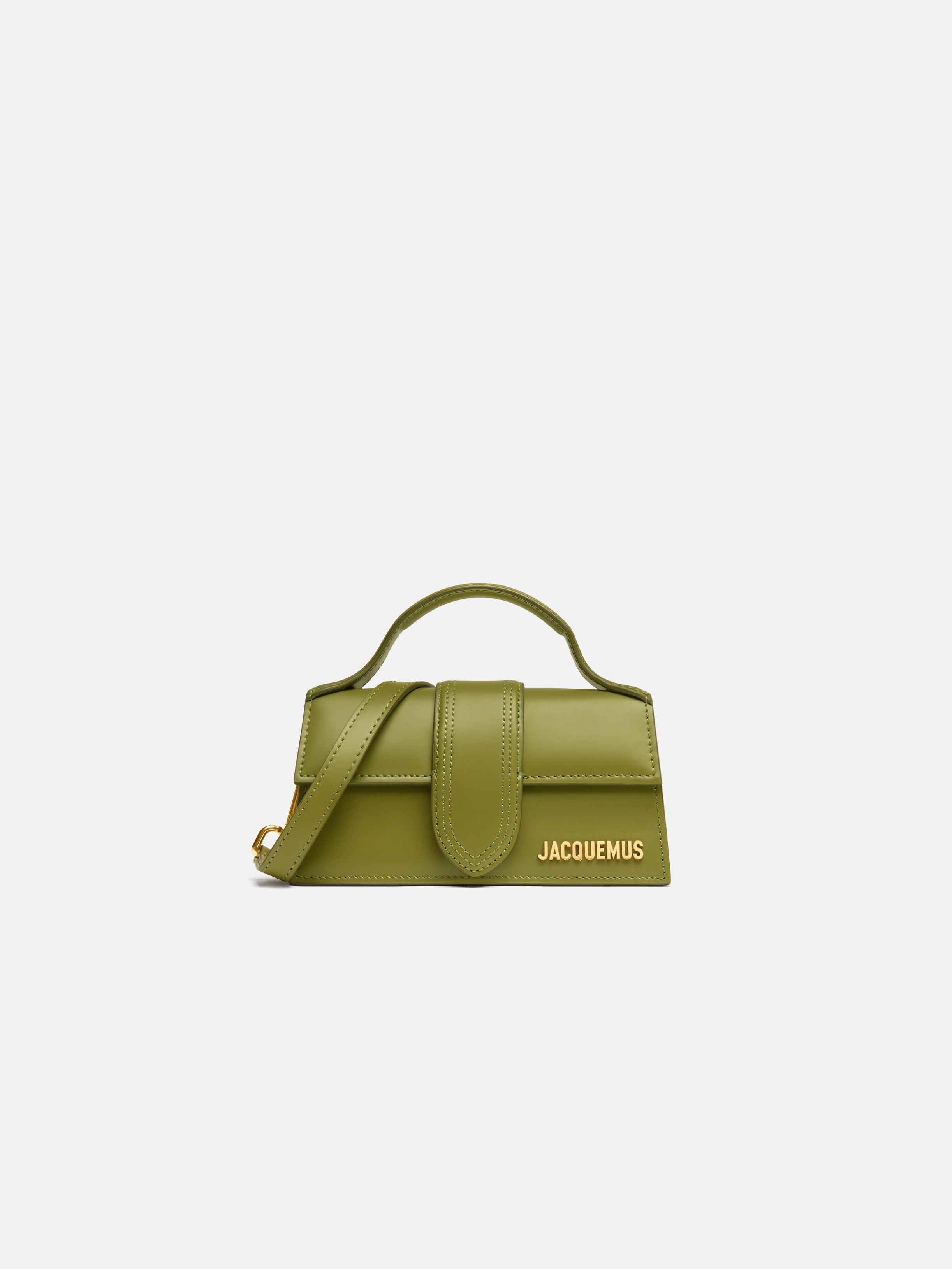 Jacquemus The Bambino Smooth Leather Structured Bag Khaki