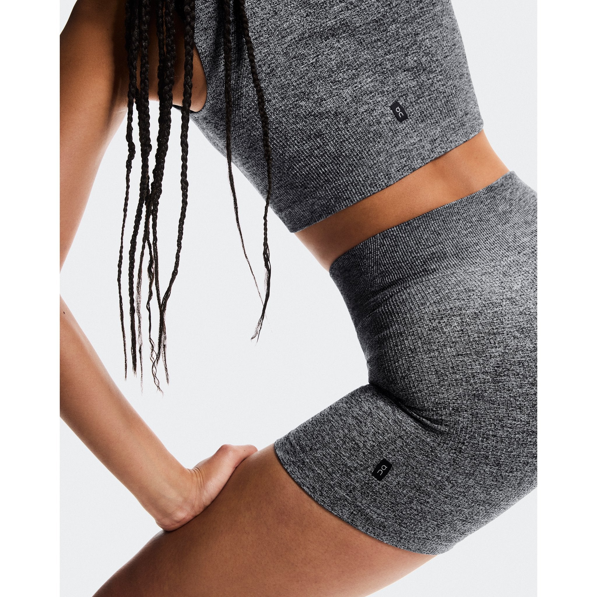 On Studio Knit Shorts Graphite Heather