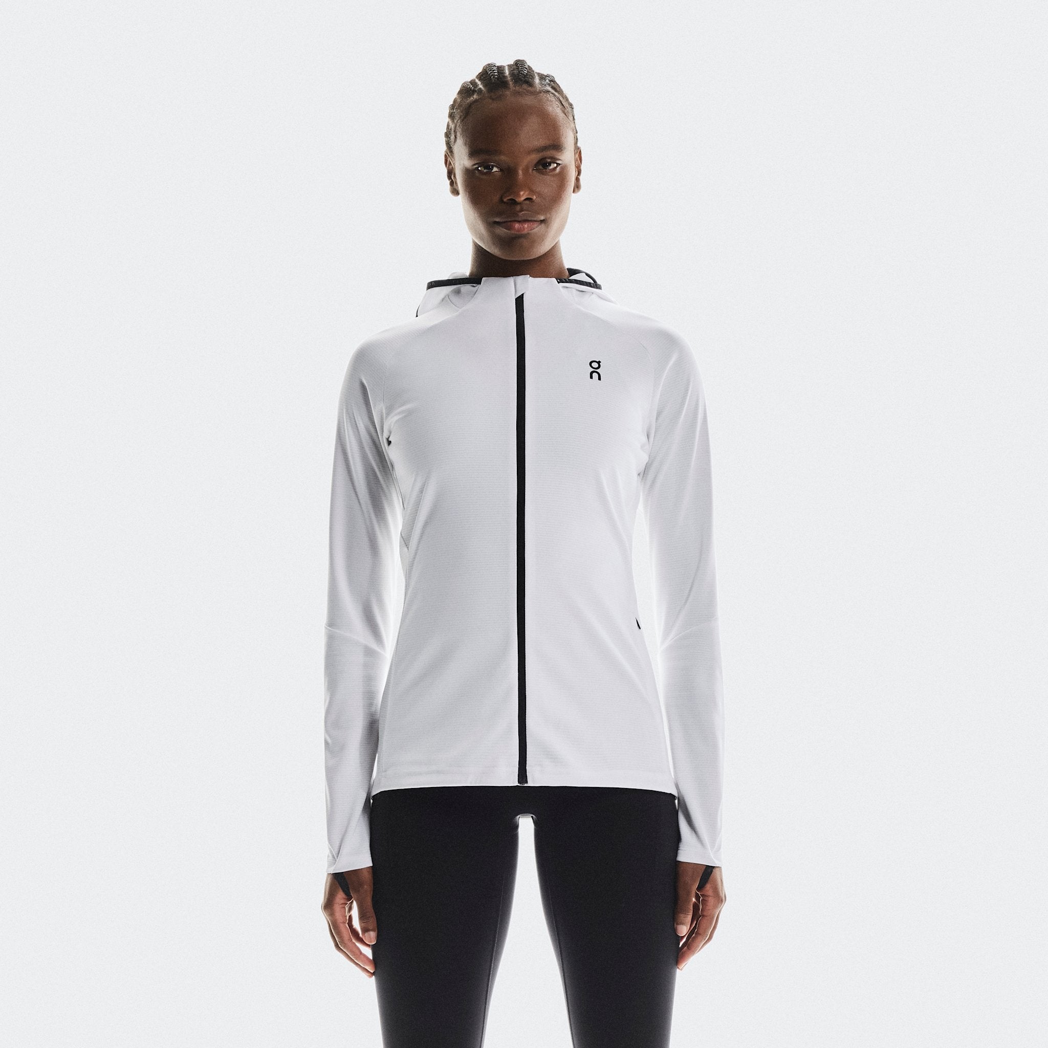 On Climate Zip Hoodie White