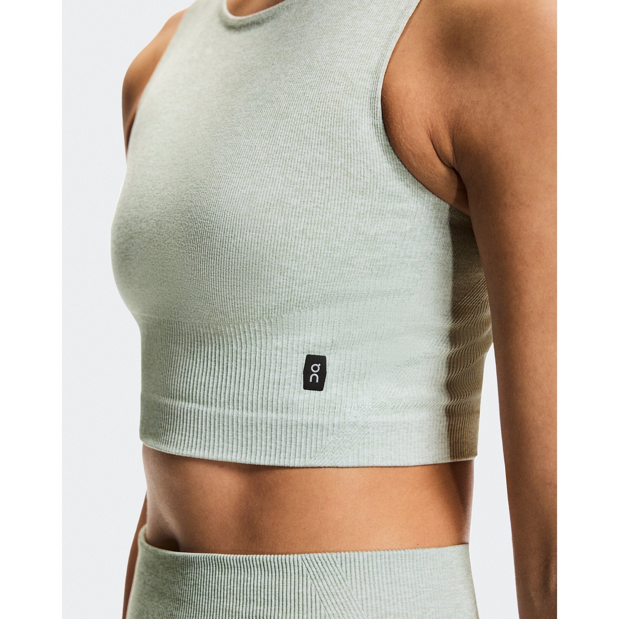 On Studio Knit Crop Mineral Heather