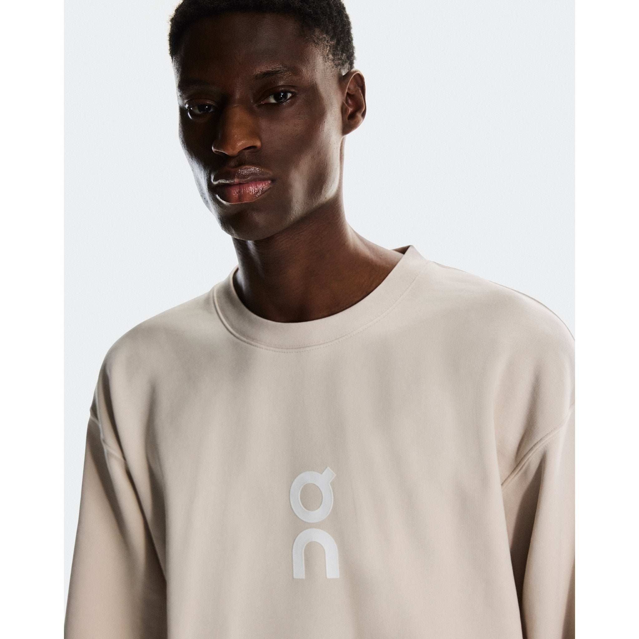 On Club Crew Graphic Silver