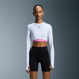 On Train Long Sleeve Crop White