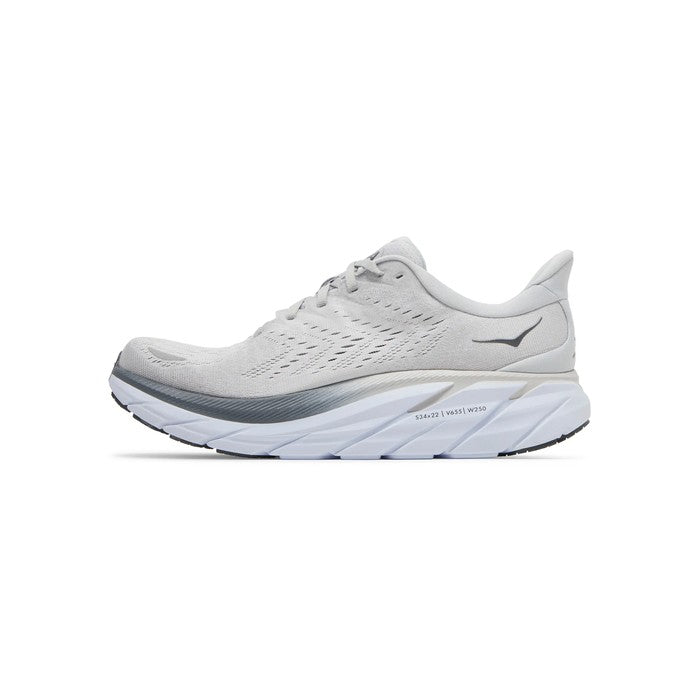 Hoka Clifton 8 2E Wide 'Lunar Rock Nimbus Cloud'