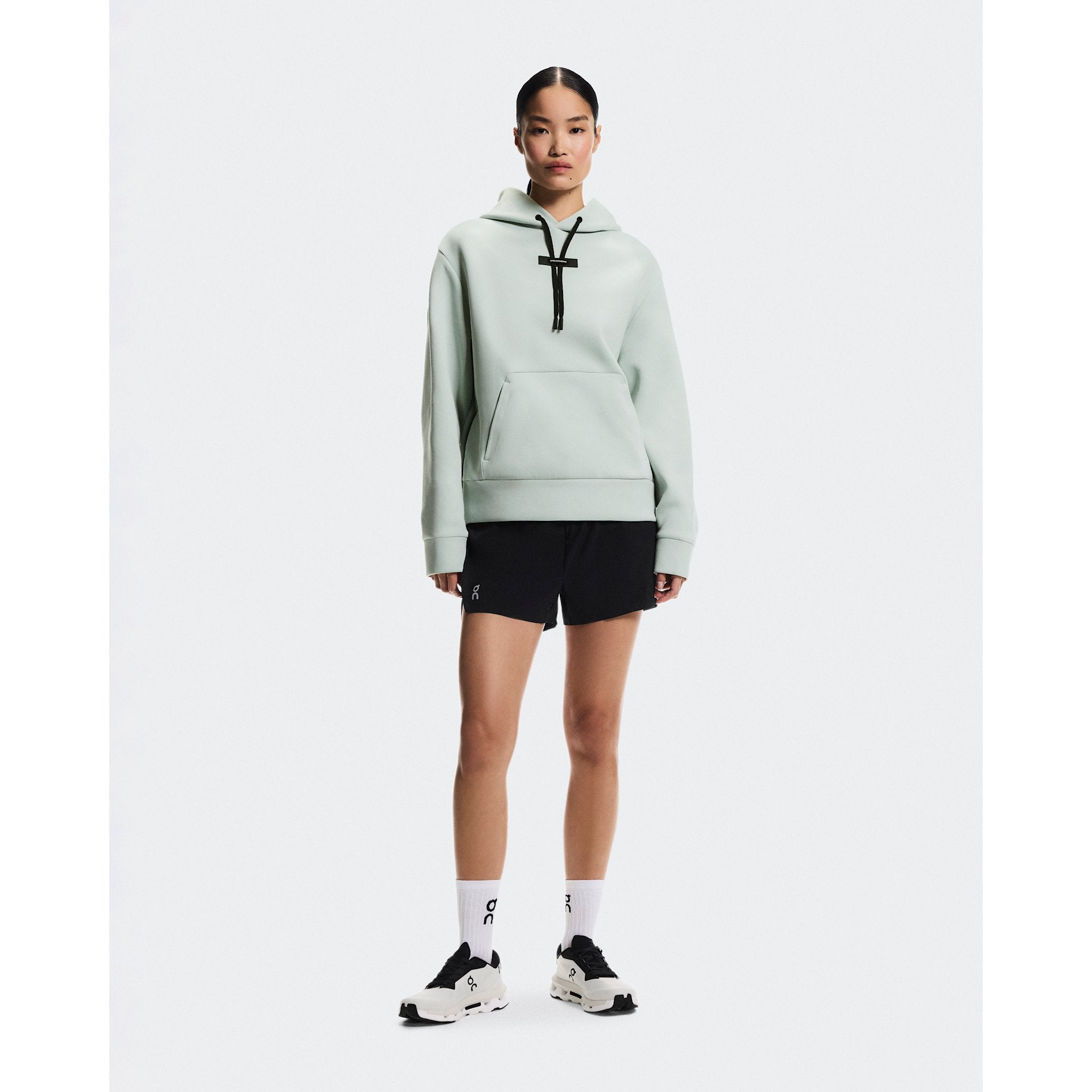 On Focus Tech Hoodie Mineral