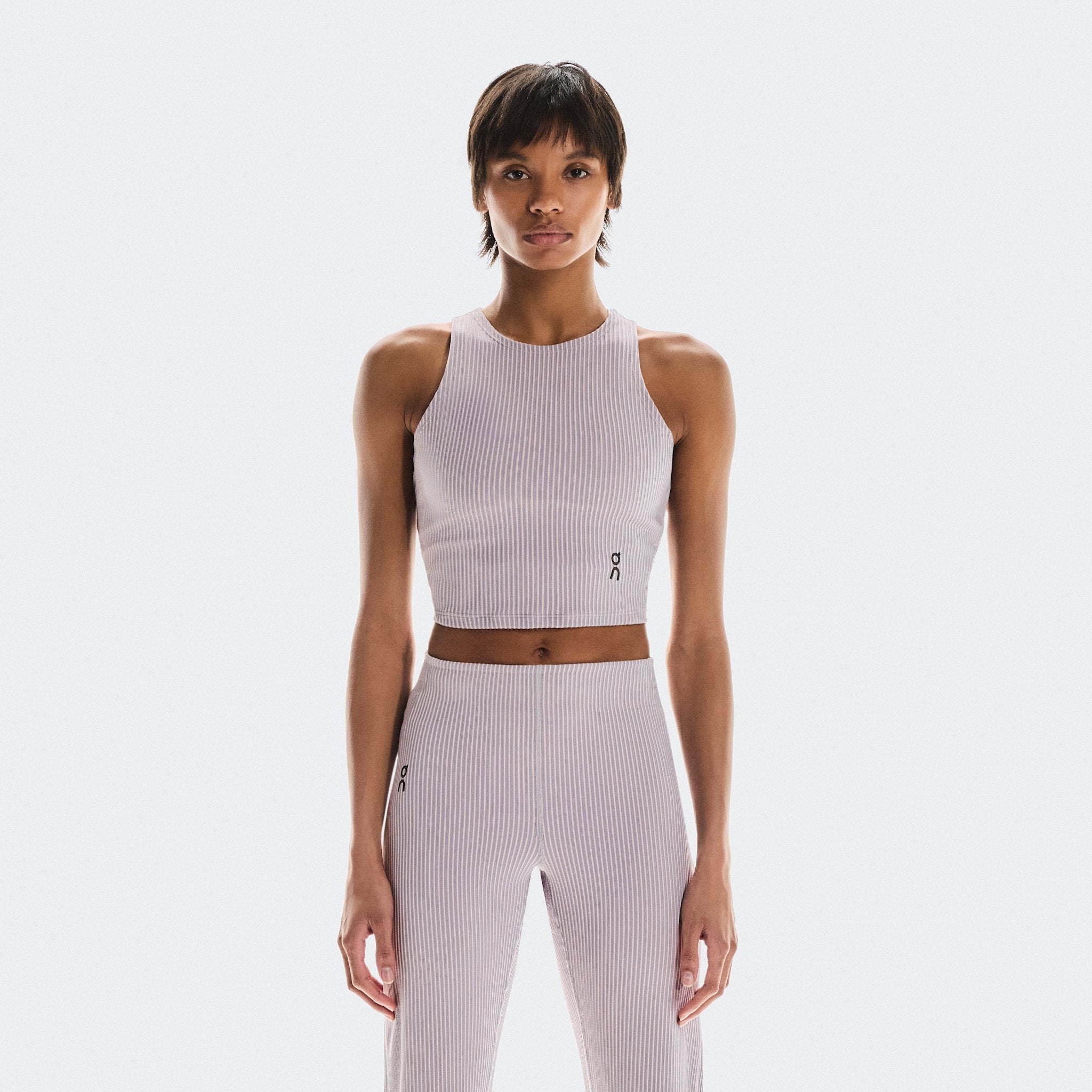 On All-Day Ribbed Crop Orchid | Lilac