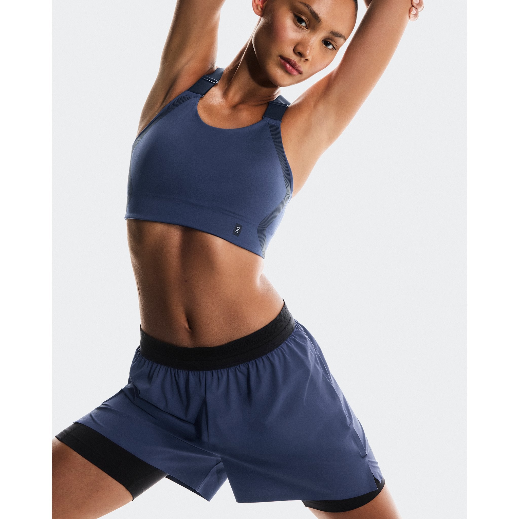 On 3" Performance 2/1 Shorts Acai | Black