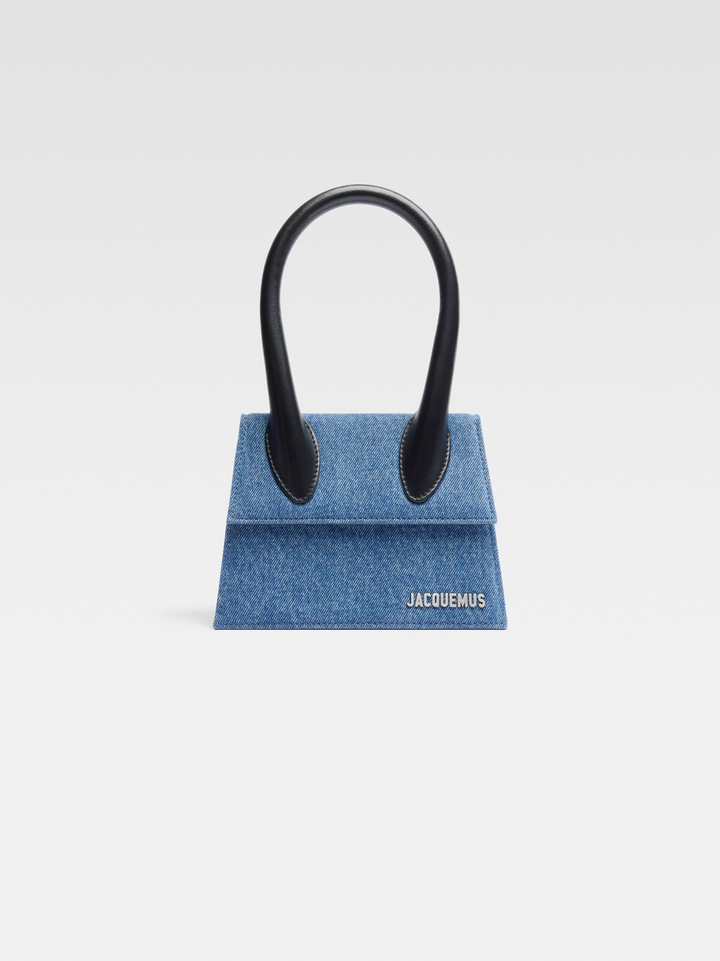 Jacquemus The Medium Chiquito Structured Denim Bag Blue