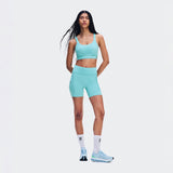 On Performance Tights Short Aquamarine
