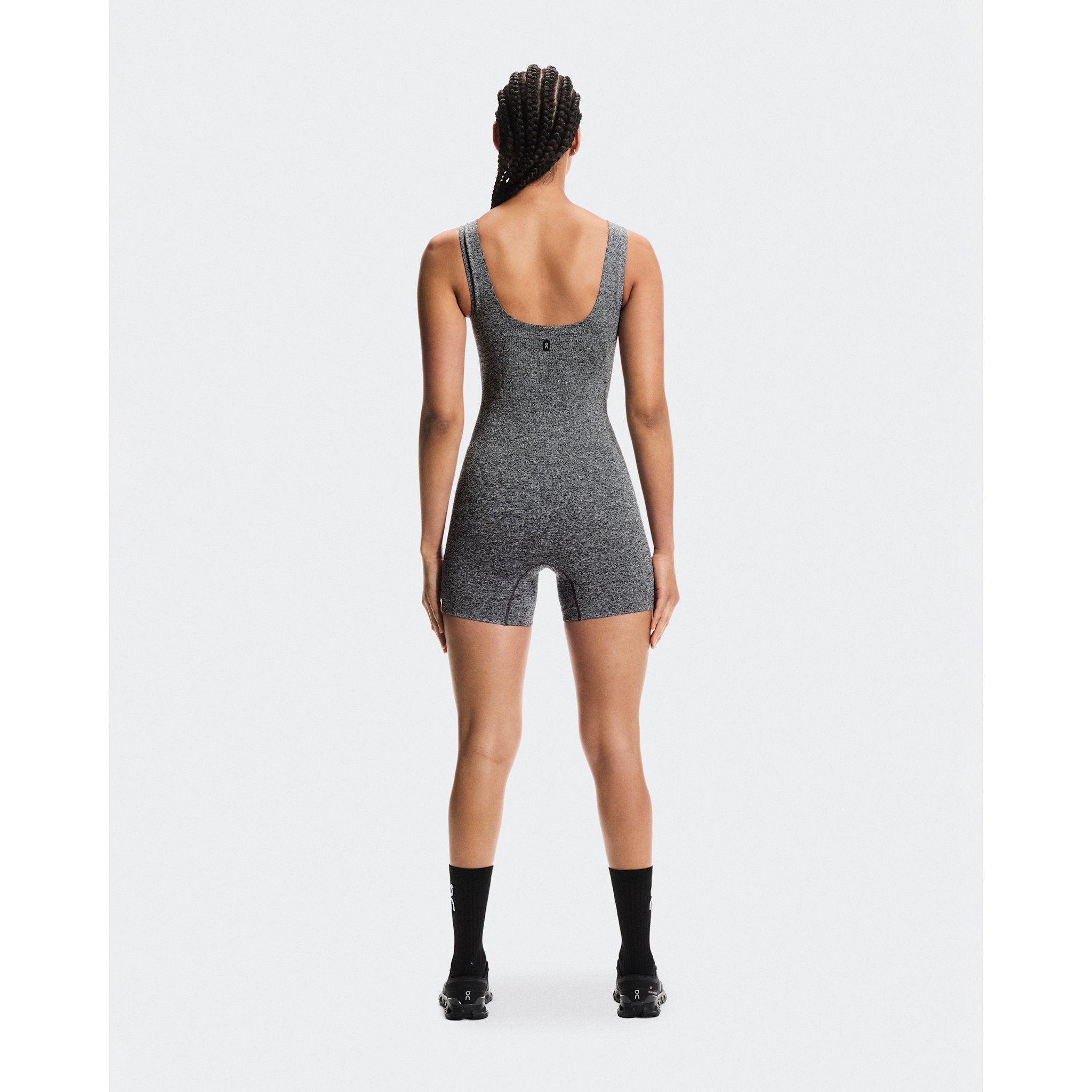 On Studio Knit Bodysuit Graphite Heather