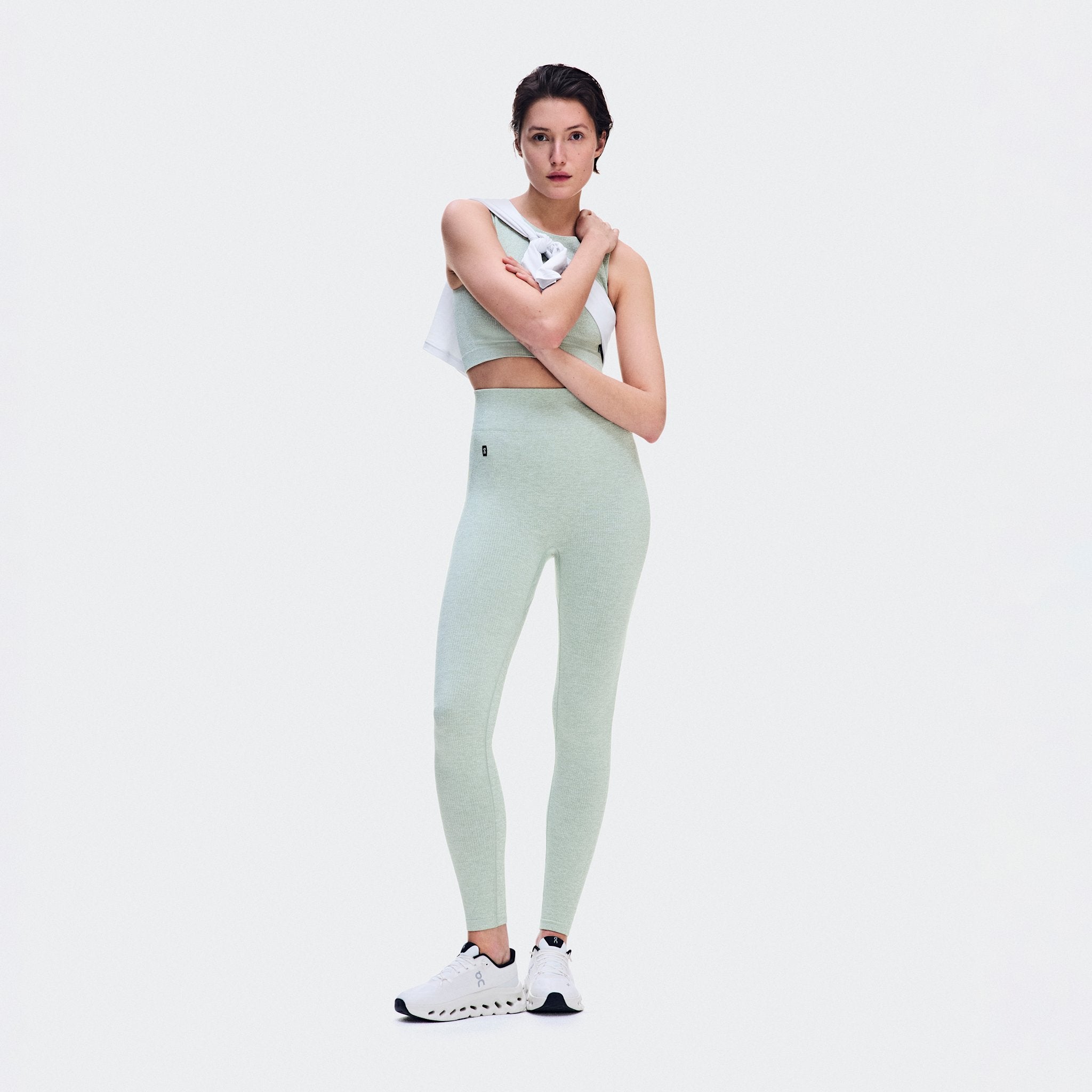 On Studio Knit Leggings Mineral Heather