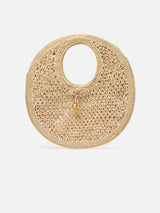 Jacquemus The Spiaggia Round Bag Raffia Circle Bag Natural