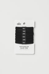 Alo Yoga Untangled Hair Tie 6-Pack - Black
