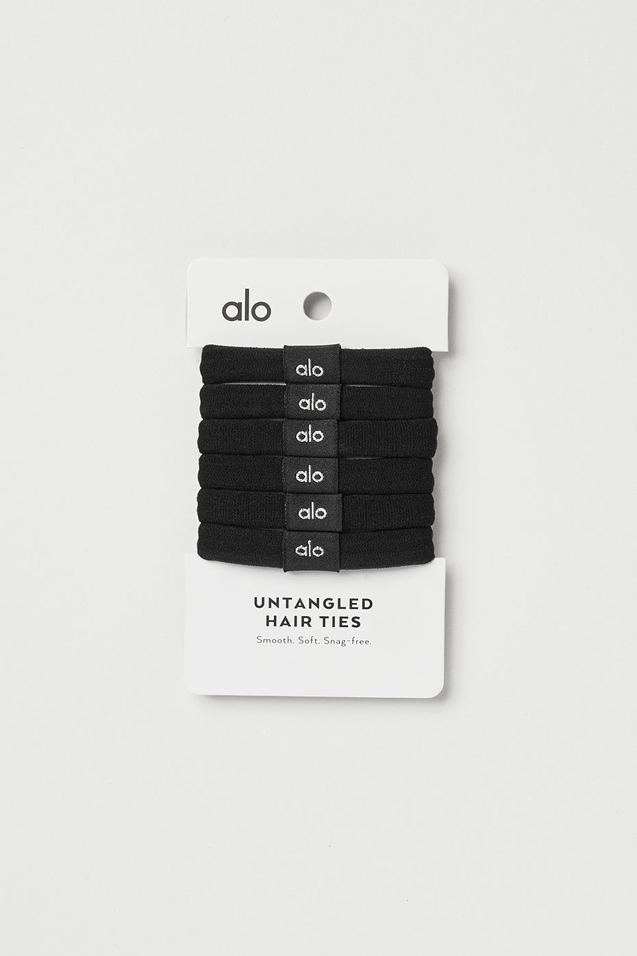 Alo Yoga Untangled Hair Tie 6-Pack - Black