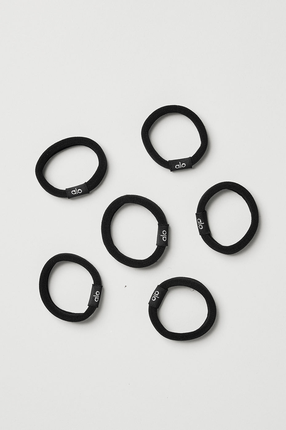 Alo Yoga Untangled Hair Tie 6-Pack - Black