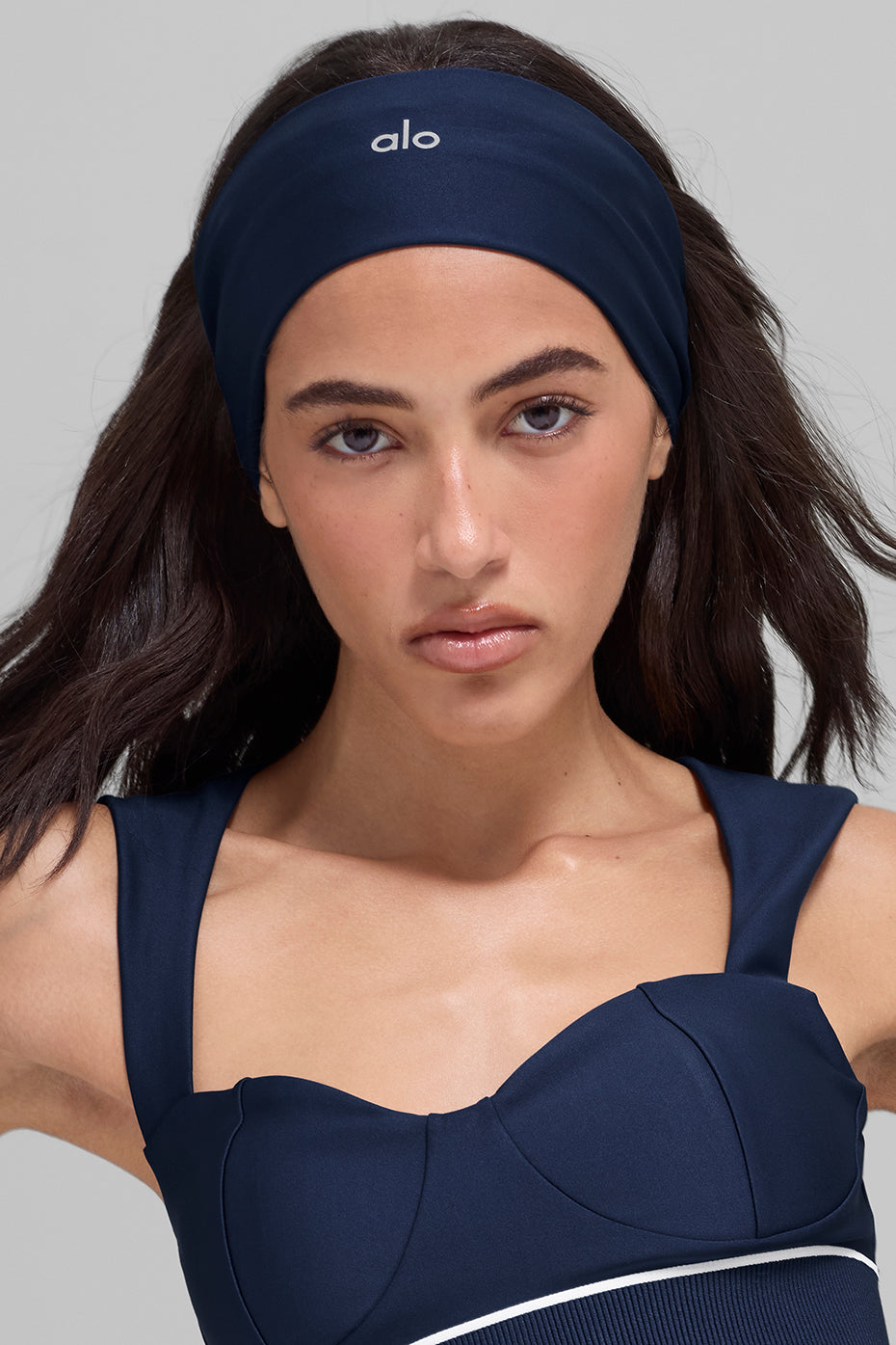 Alo Yoga Airlift Headband - Navy