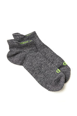 Alo Yoga Men's Performance Tab Sock - Dark Grey Heather/Highlighter