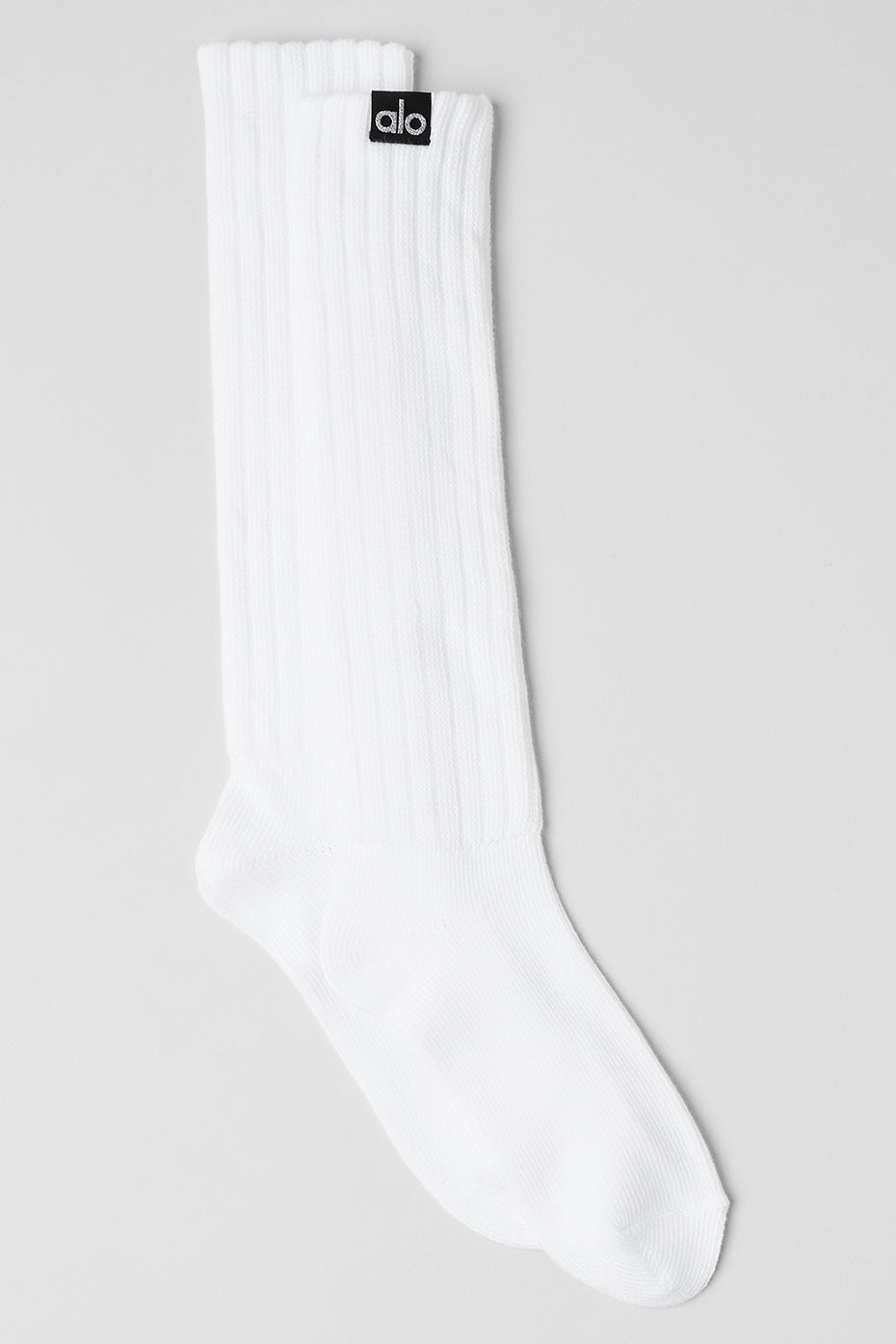 Alo Yoga Unisex Scrunch Sock - White